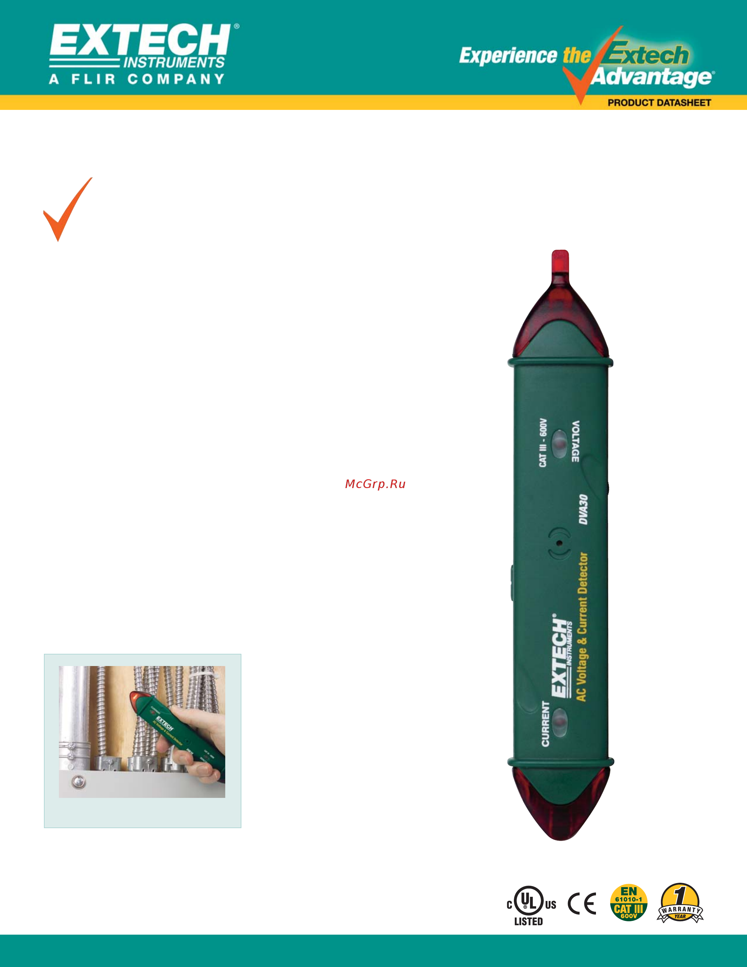 EXTECH DVA30 Документация онлайн