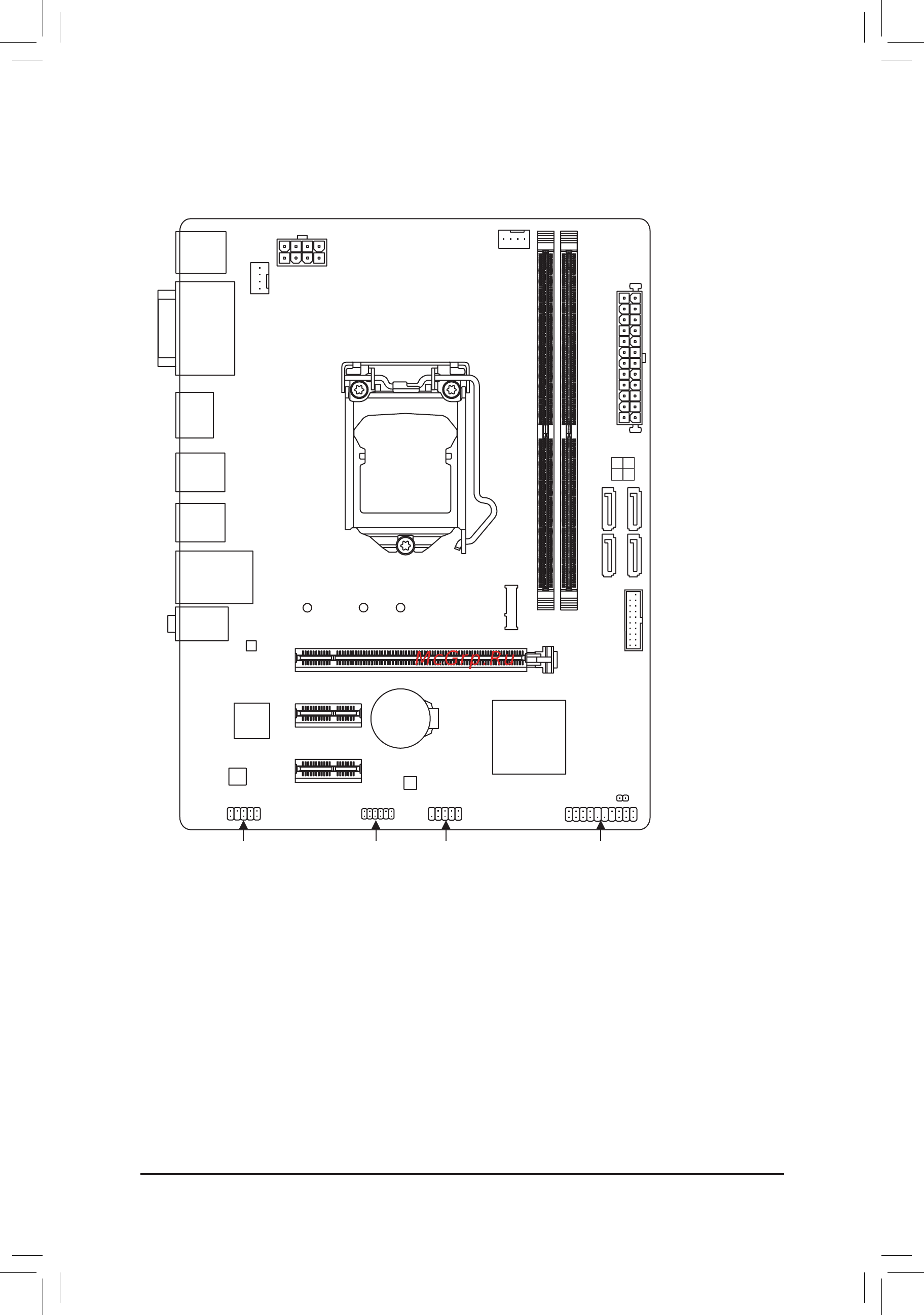 Gigabyte H310M S2H (rev. 1.0) [4/42] H310m s2h motherboard layout