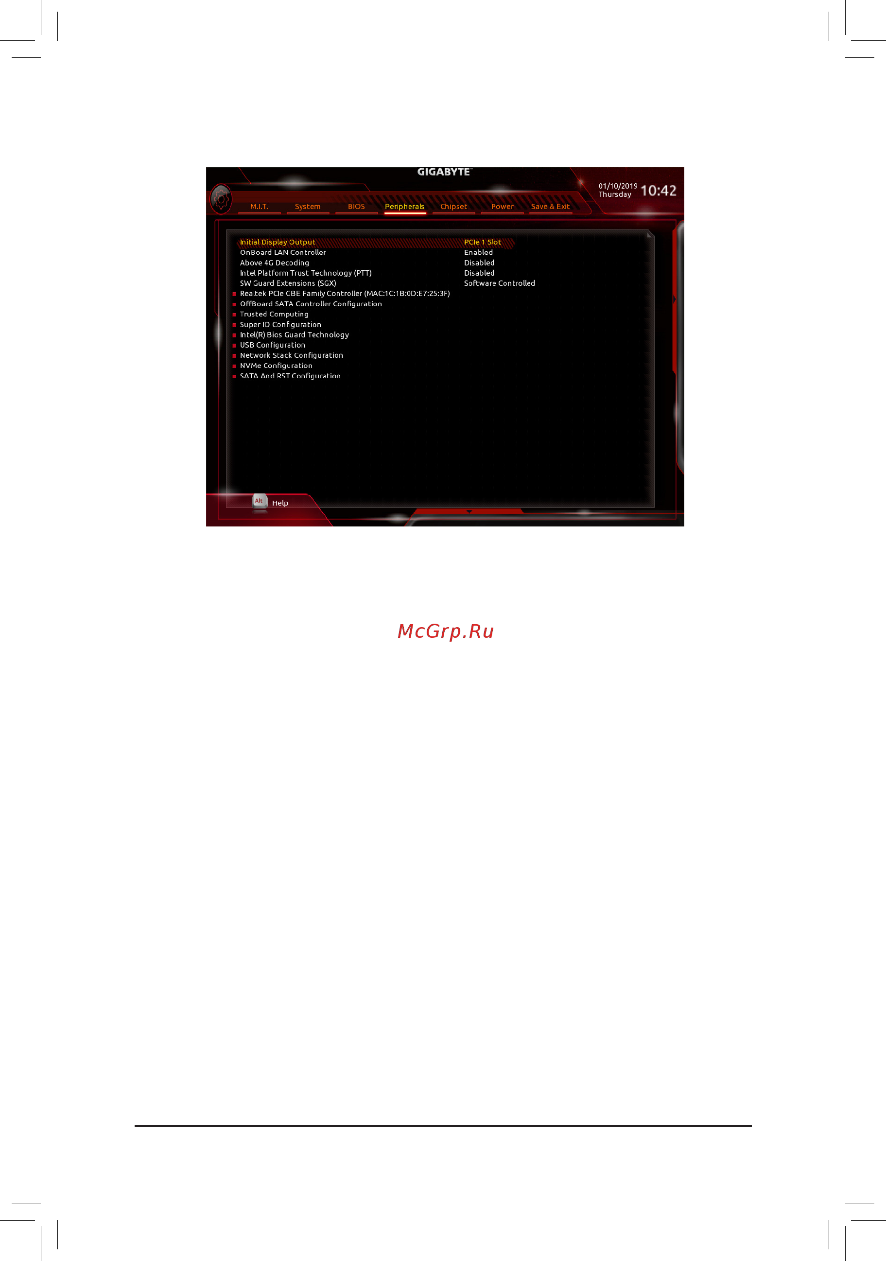 Gigabyte H310N 2.0 (rev. 1.0) [31/40] 6 peripherals