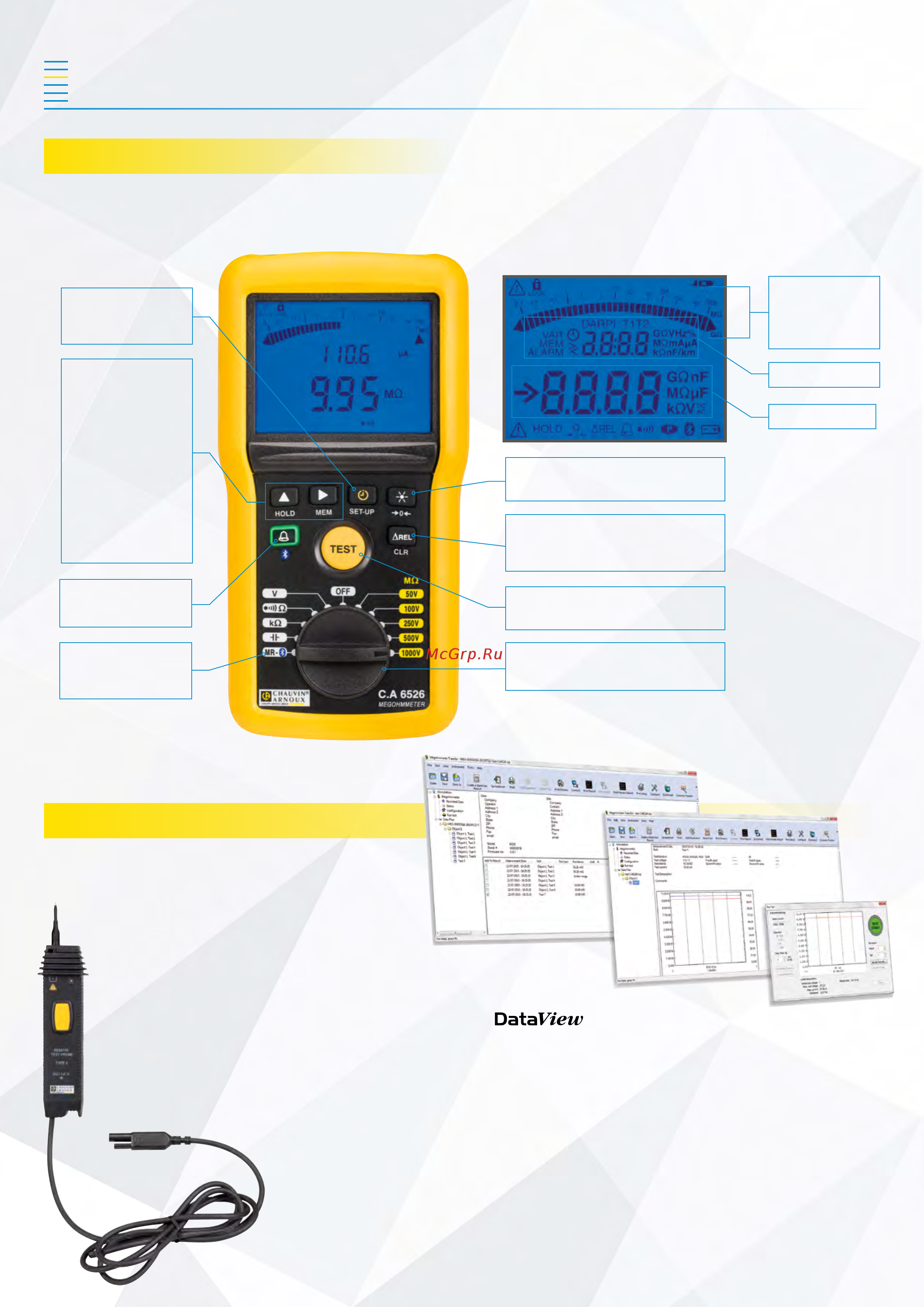 CHAUVIN ARNOUX CA-6524 [2/4] Insulation and continuity testers