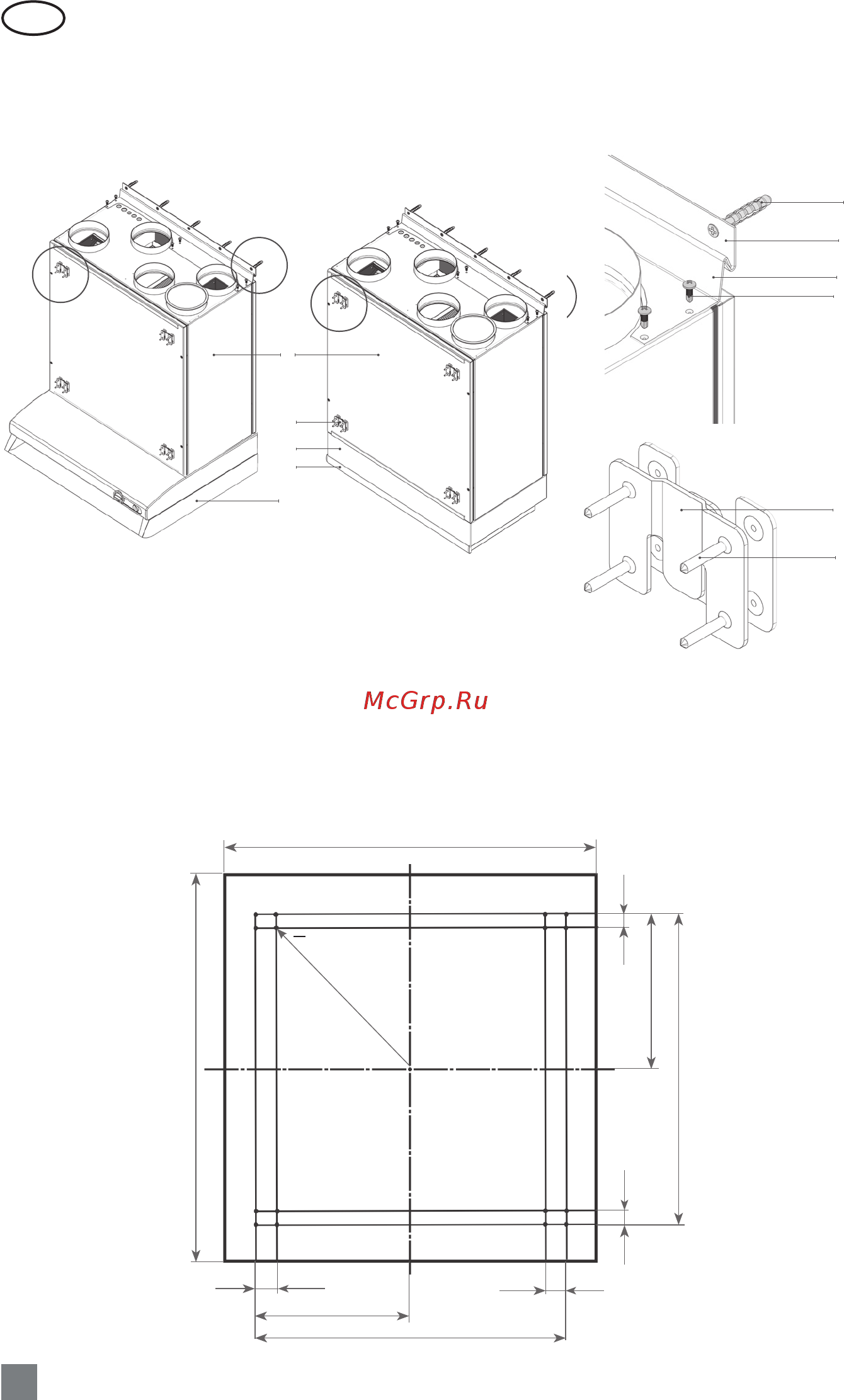Komfovent Domekt S 1000 F [18/36] Установка domekt r 200 v может быть смонтирована в месте с одной из двух типов кухонной вытяжки 13 14 рисунки
