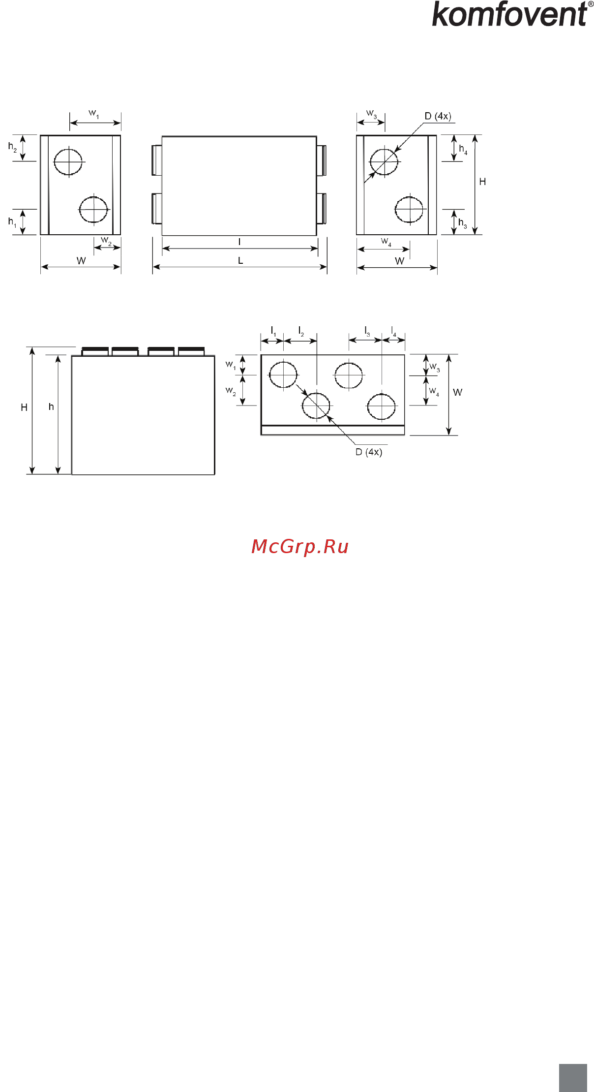 Komfovent Domekt S 1000 F [27/36] Технические данные устройств
