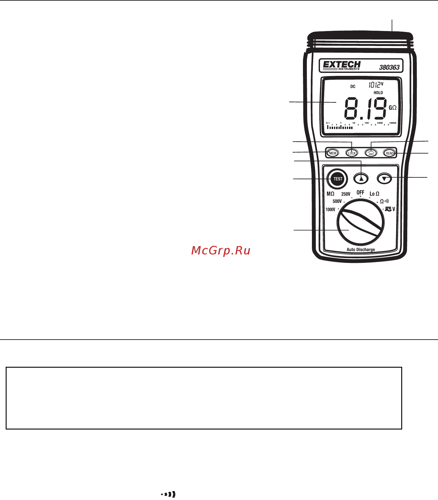 EXTECH EX380363 [3/10] Meter description