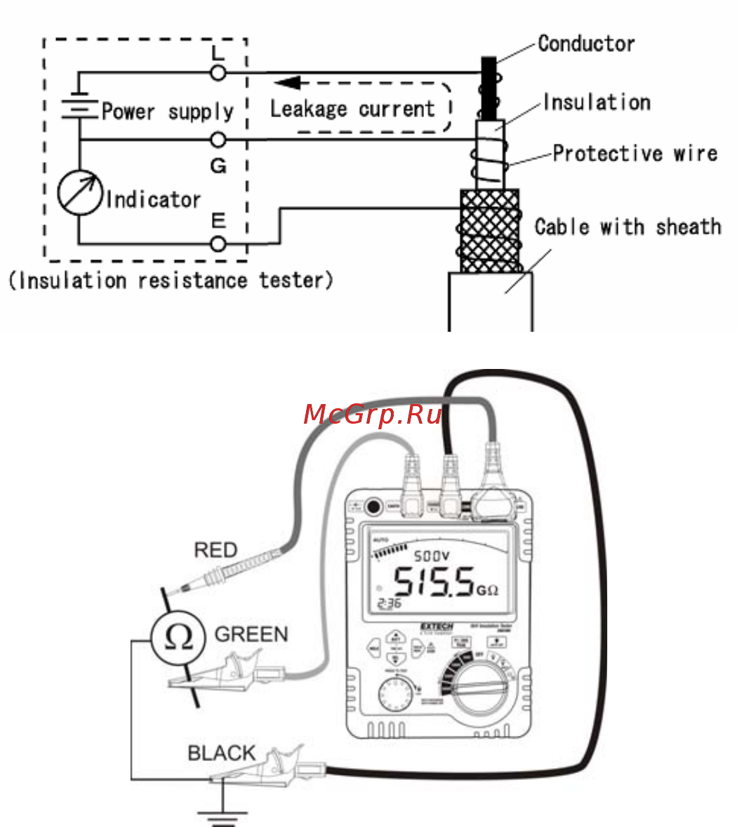 EXTECH EX380396 [10/17] Use of the guard terminal