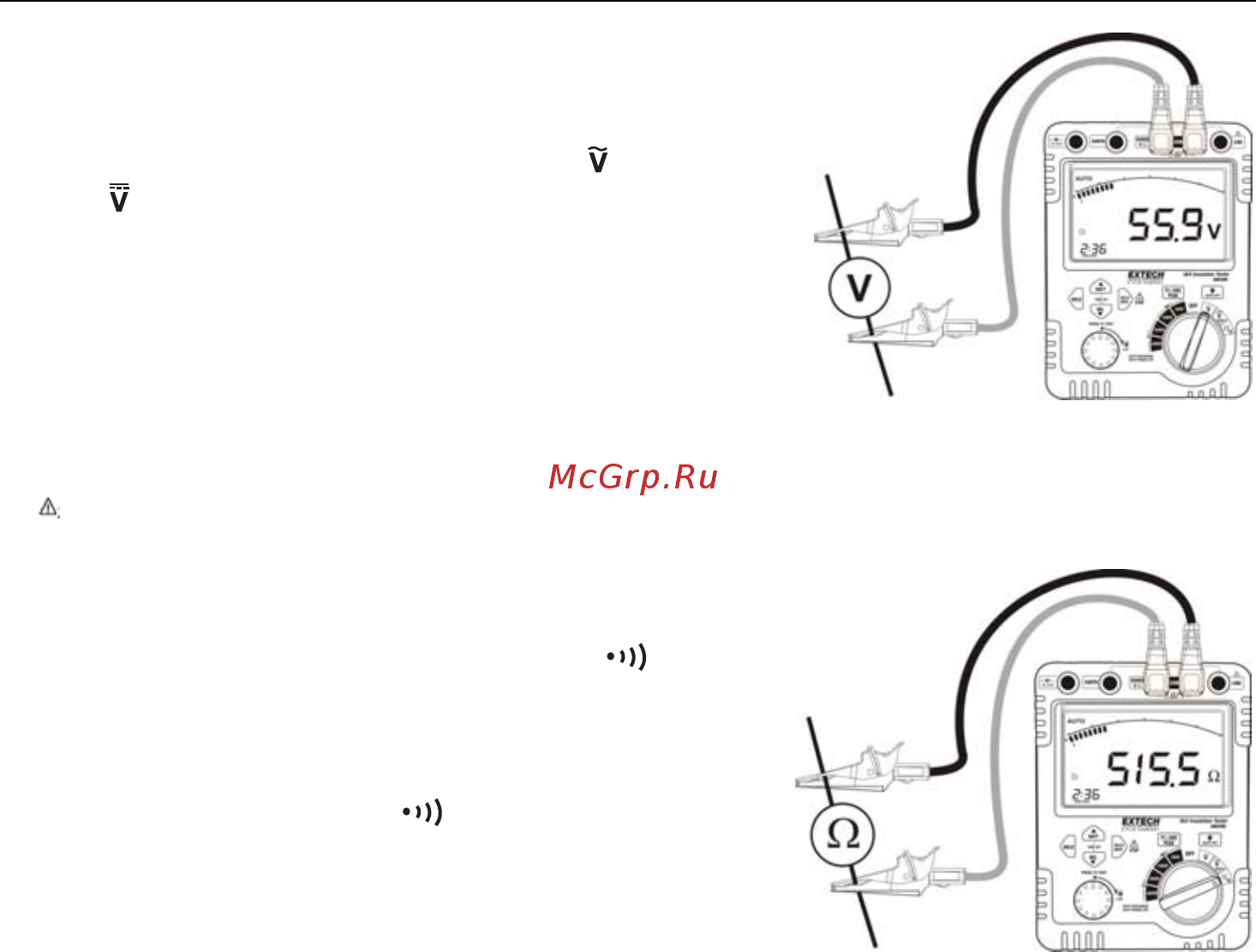 EXTECH EX380396 [12/17] Ac dc voltage and resistance testing