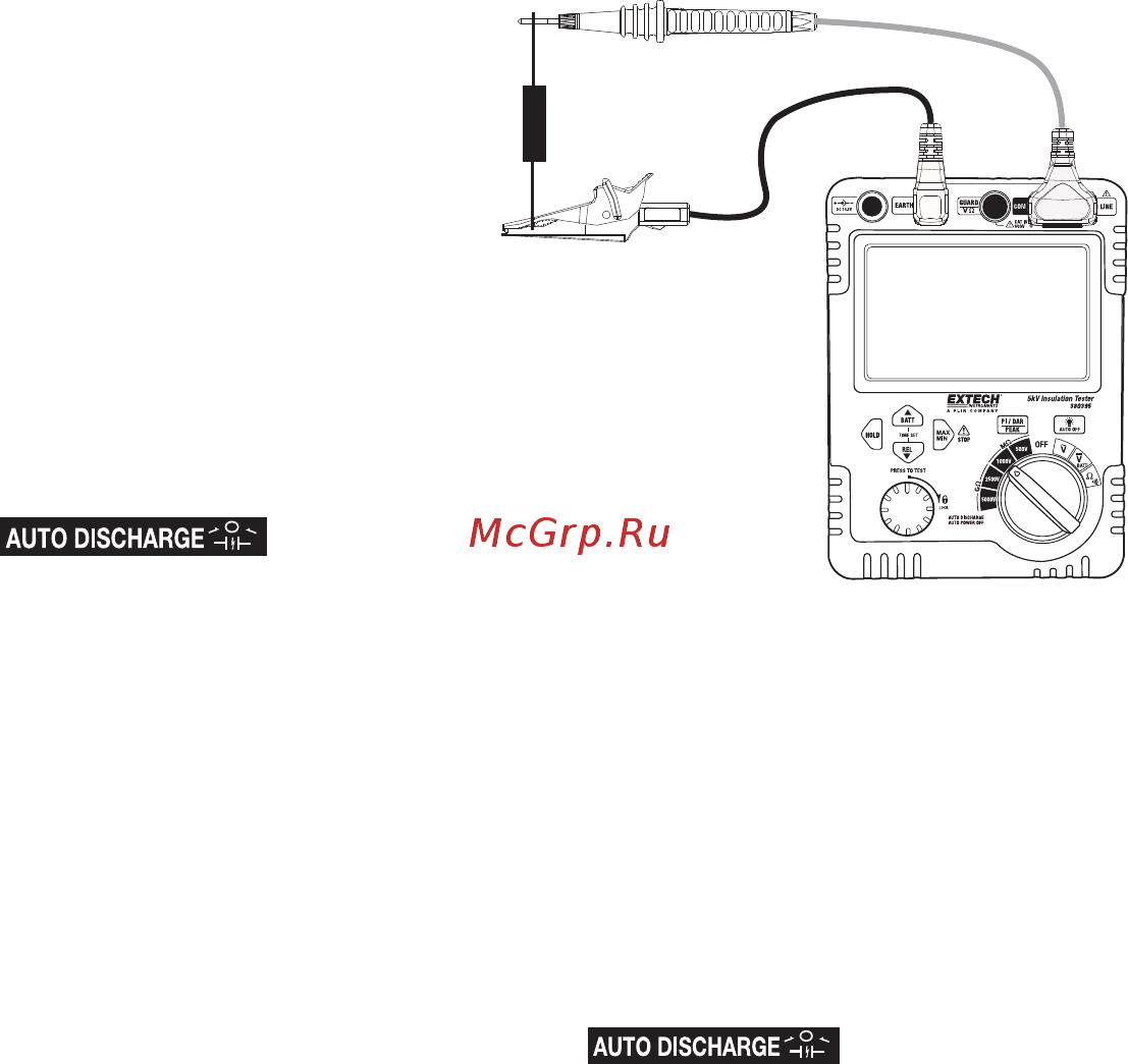 EXTECH EX380396 [7/17] Insulation resistance test