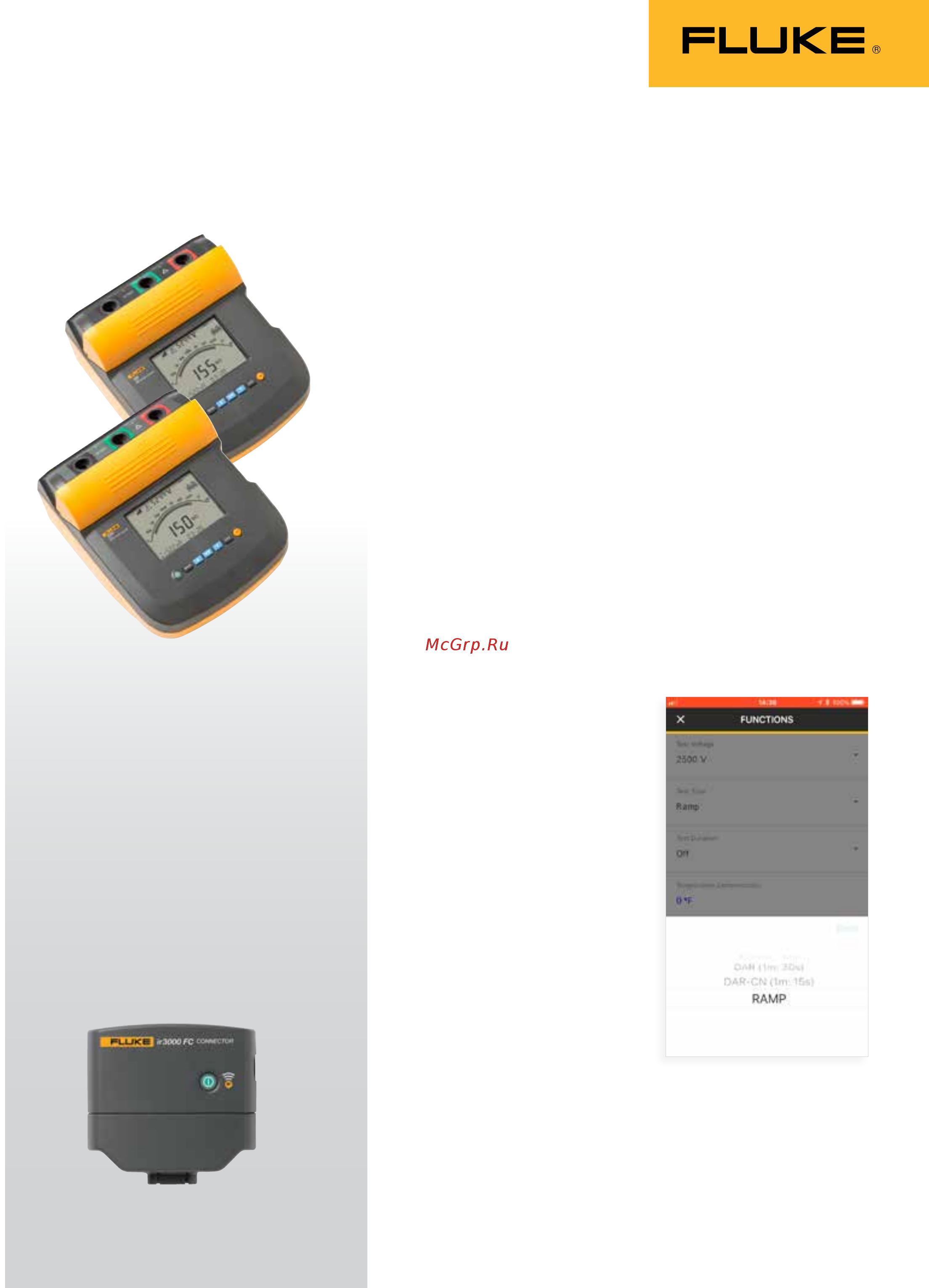 Fluke FLK-1555-KIT Data Sheet онлайн