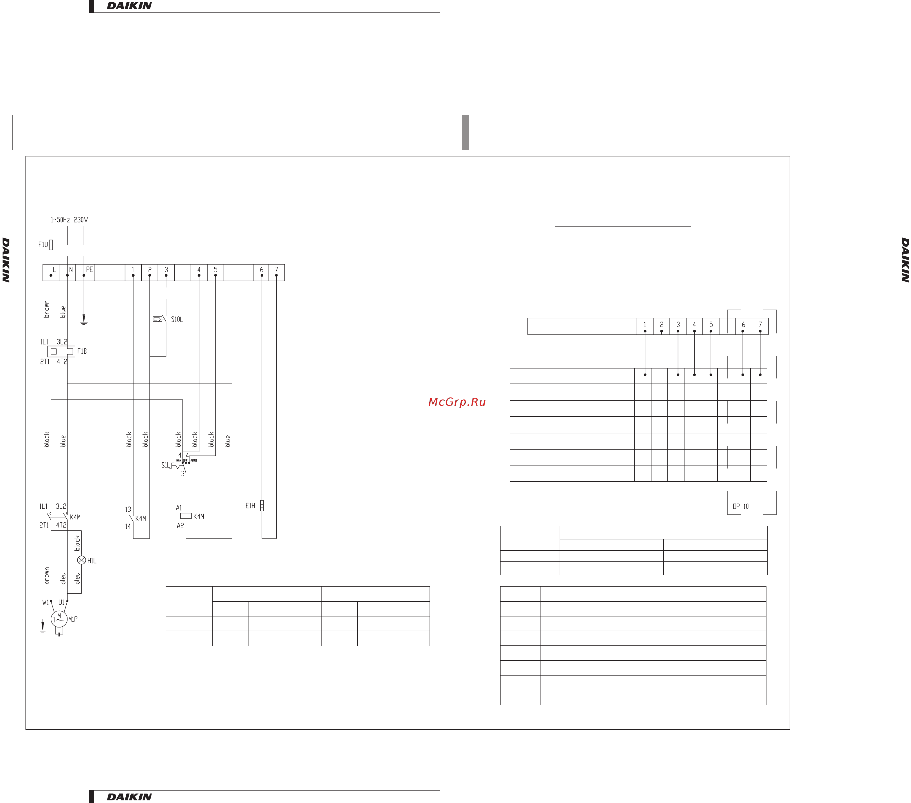 Daikin EHMC30AV1010 [10/11] Wiring diagrams
