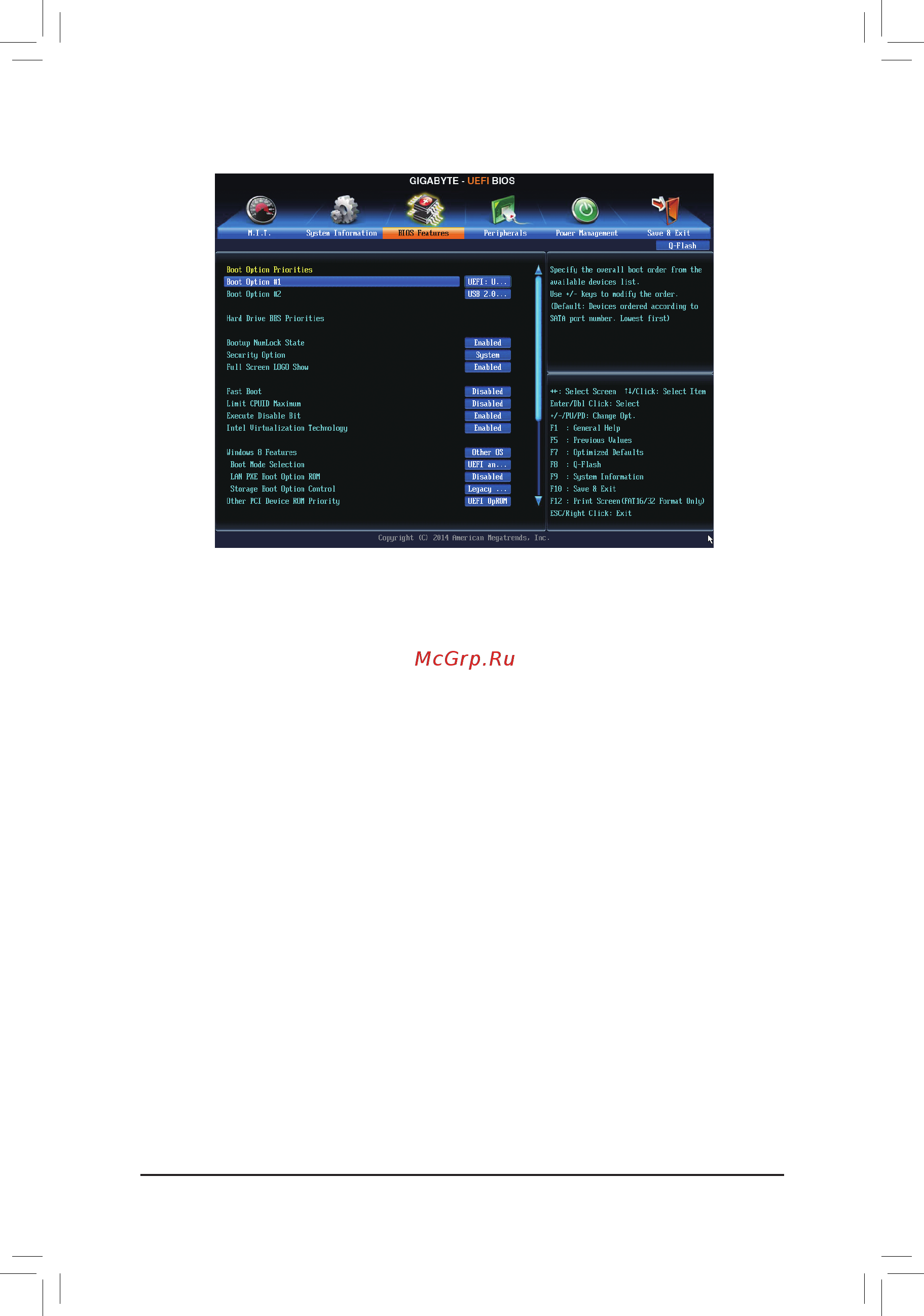 Gigabyte GA-H81M-DS2V (rev. 2.0) [22/32] 4 bios features