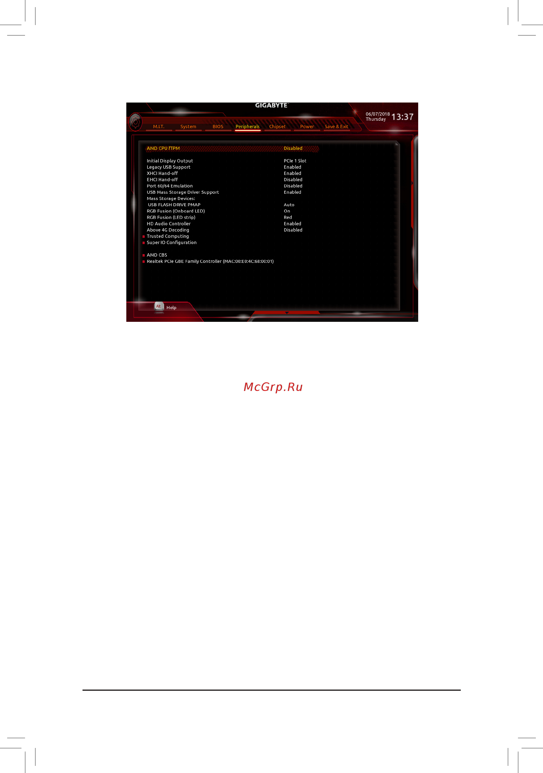 Gigabyte B450M DS3H (rev. 1.0) [29/42] Amd cpu ftpm
