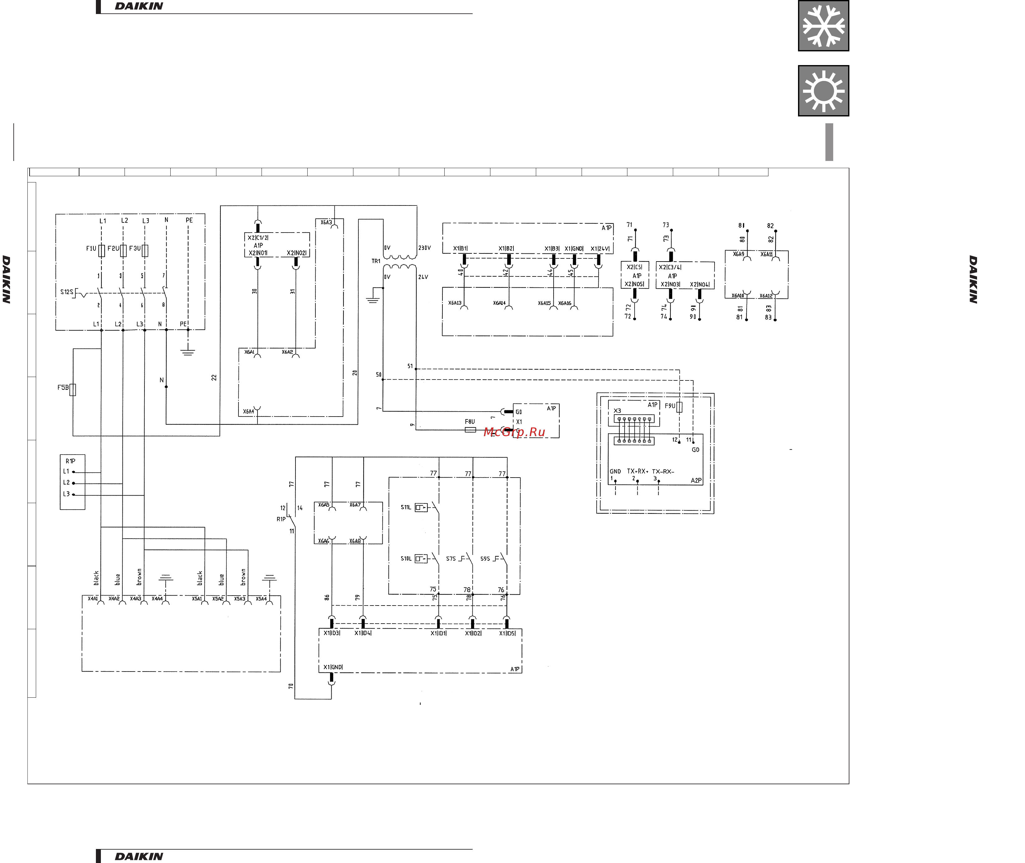 Daikin EUW64HZW [34/49] Wiring diagrams