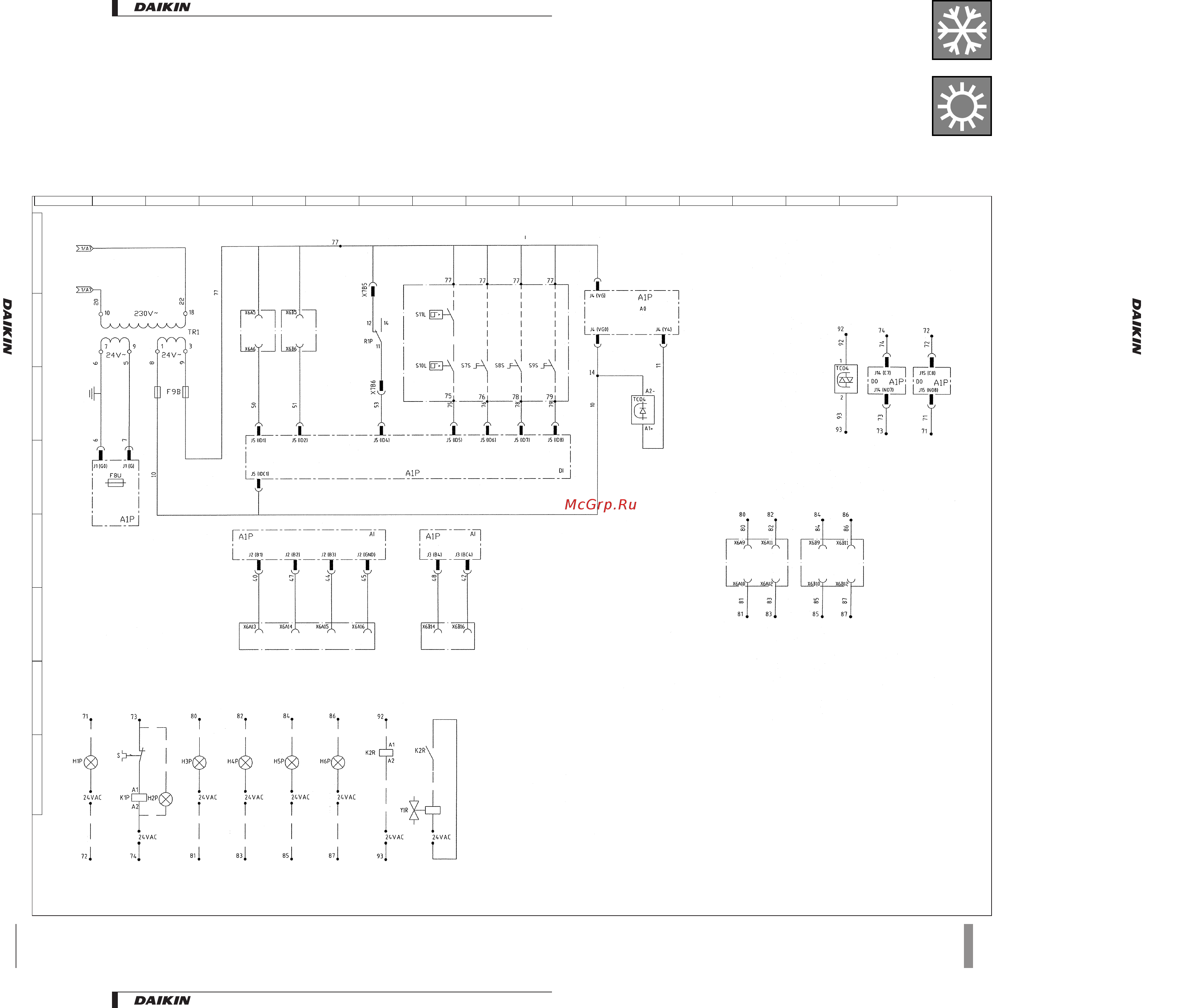 Daikin EUW10KZW [37/49] Wiring diagrams