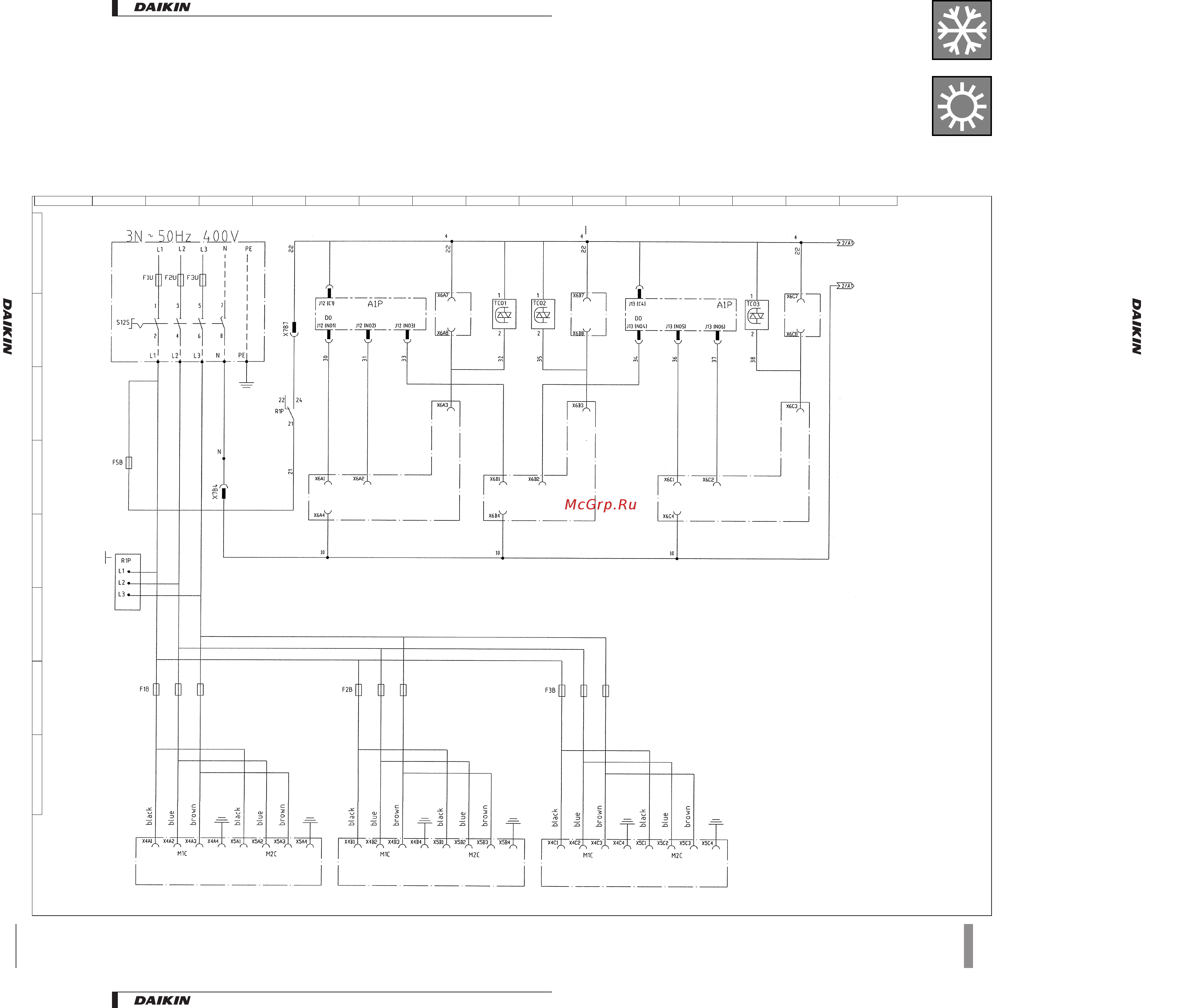 Daikin EUW10KZW [39/49] Wiring diagrams