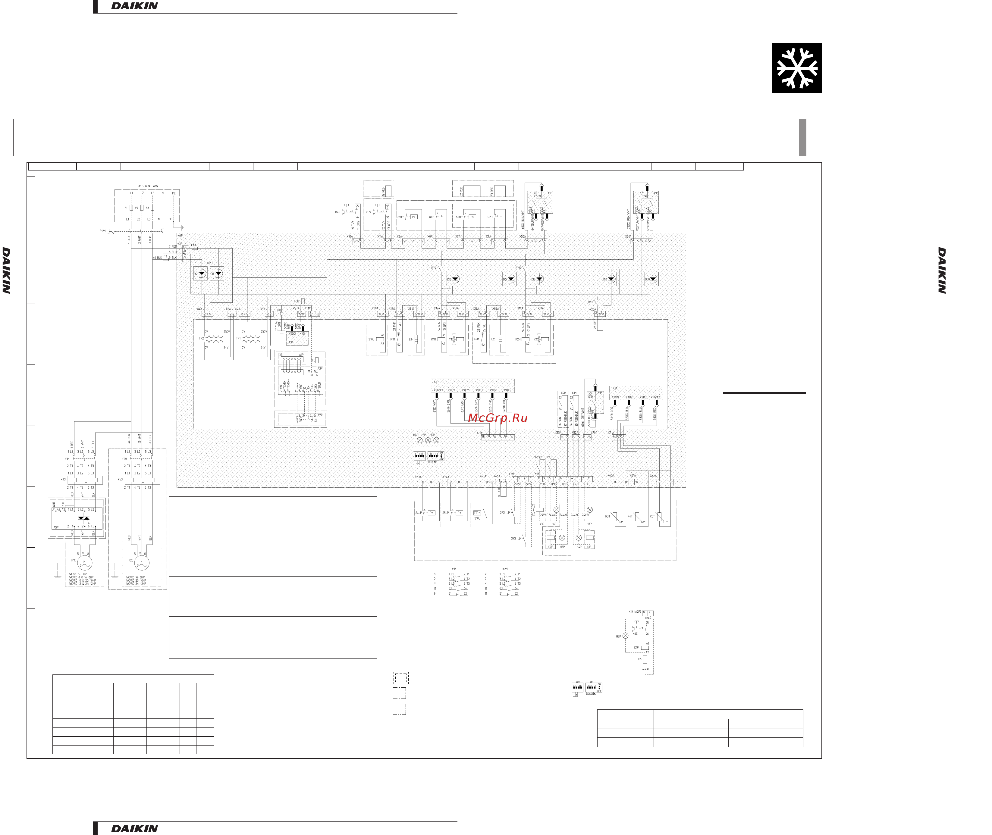 Daikin EUWL12KZW [18/21] Wiring diagrams