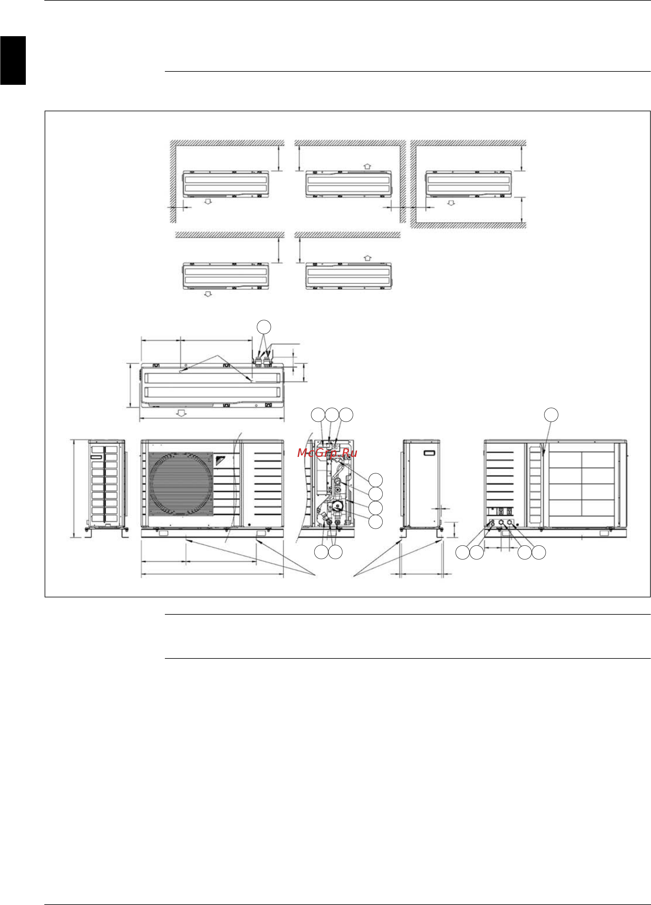 Daikin EWYQ007AAV3P [12/170] Ewa y q005 007a v3 outlook and dimensions