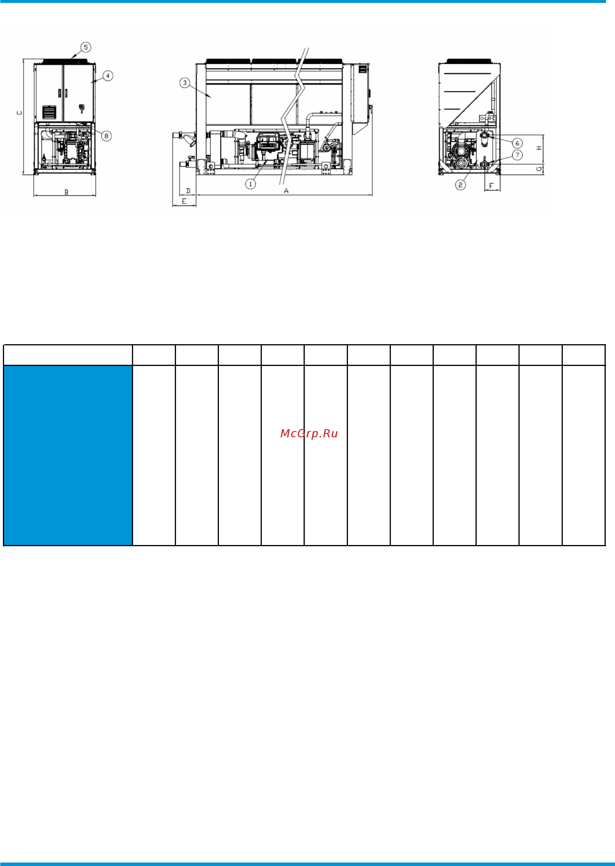 Daikin EWAD270TZ-PR [66/75] Dimensional drawing