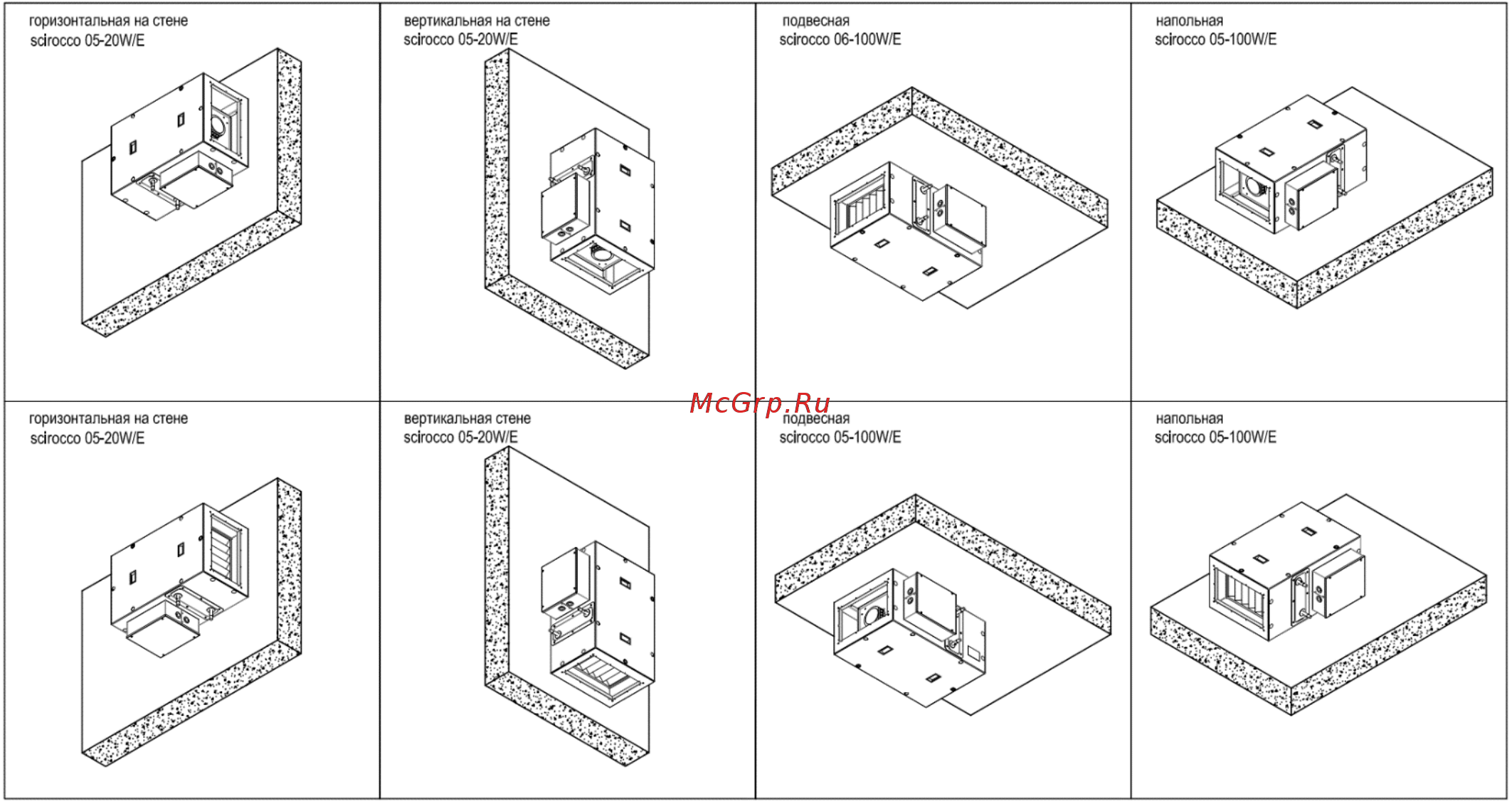 Dimmax Scirocco 07W-2 [8/25] Монтаж приточной установки