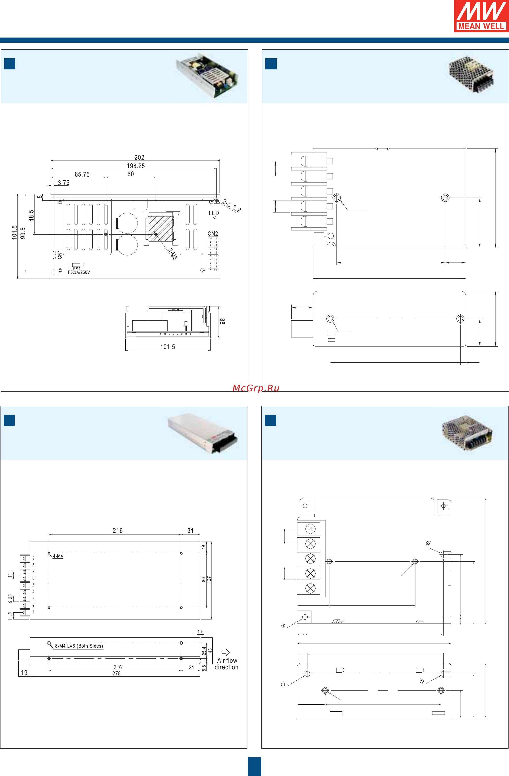 MEAN WELL EPS-65-24-C [104/112] Case drawing