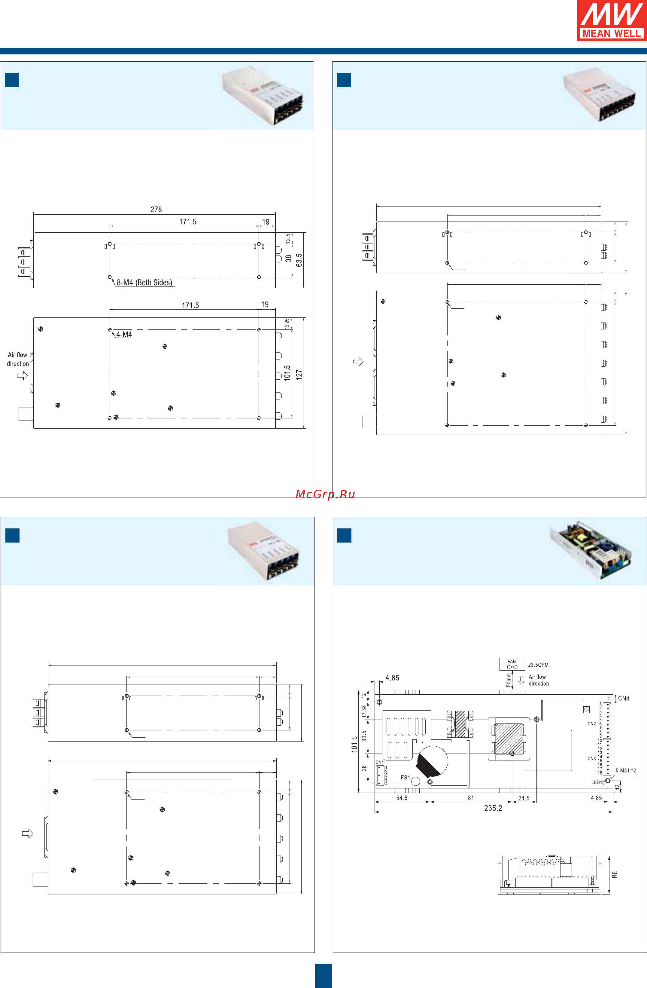 MEAN WELL EPS-65-12 [105/112] Case drawing