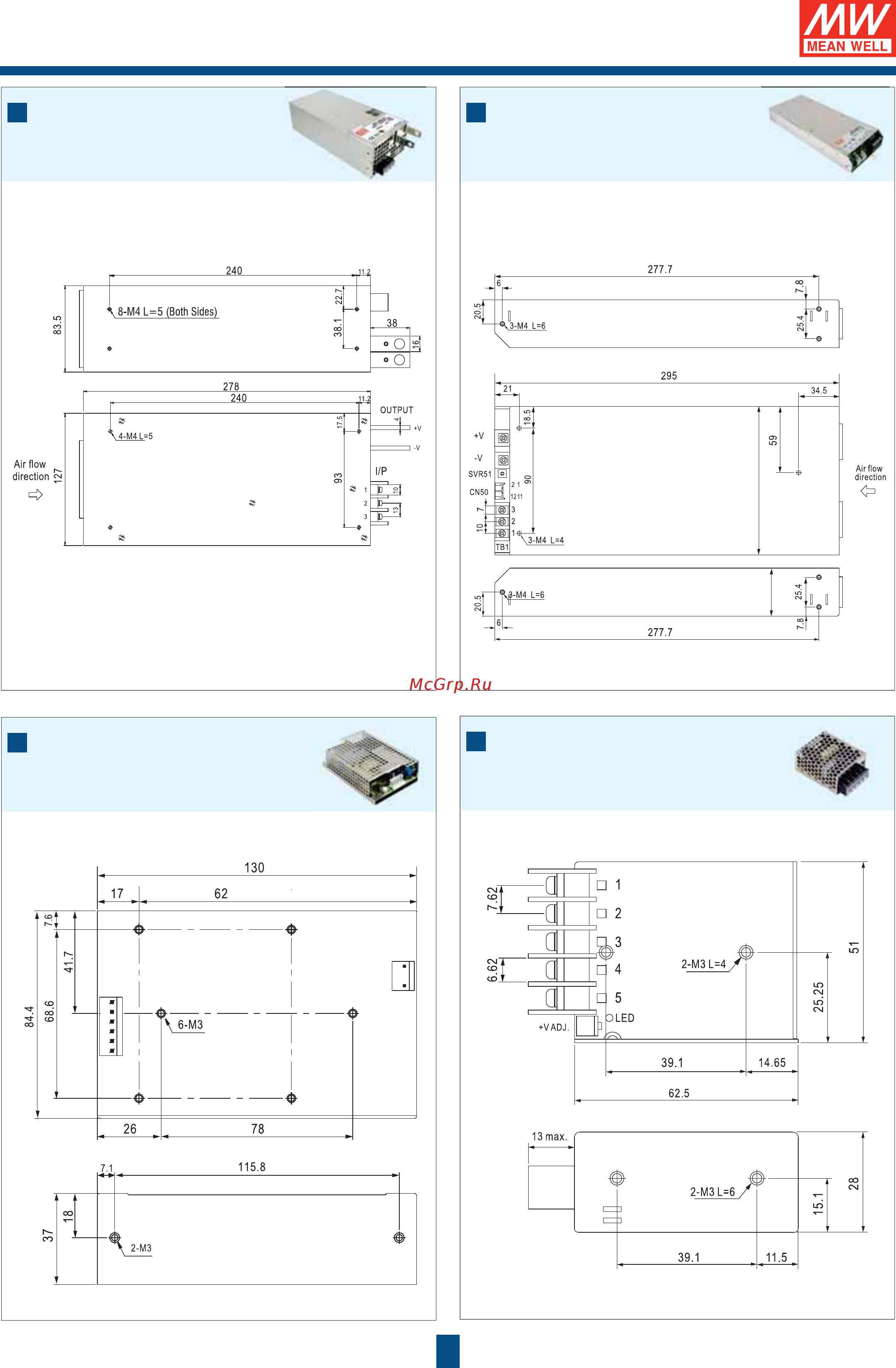 MEAN WELL ADD-155C [106/112] Case drawing