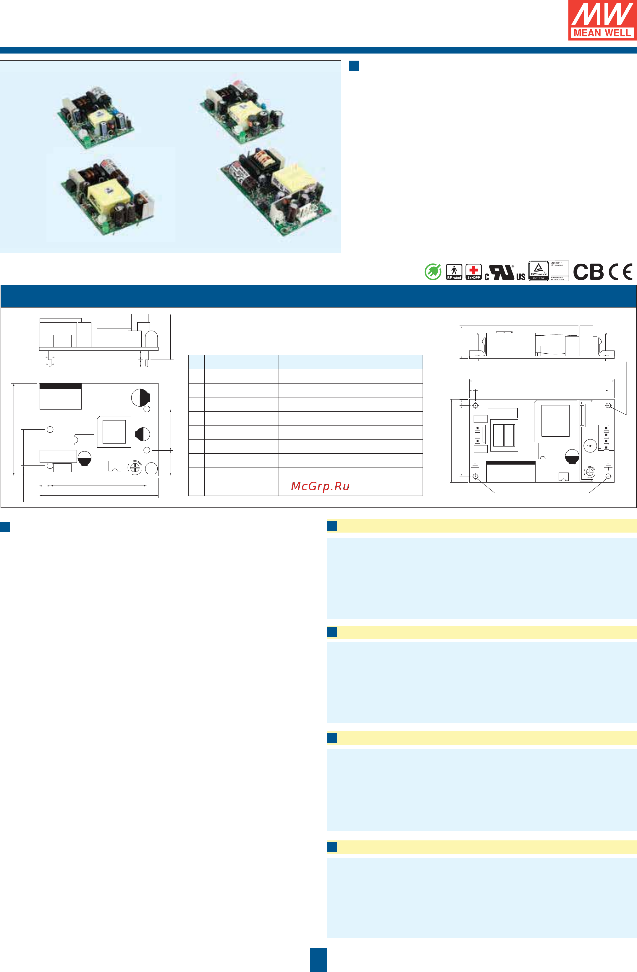 MEAN WELL EPS-45S-24 [41/112] Green open frame