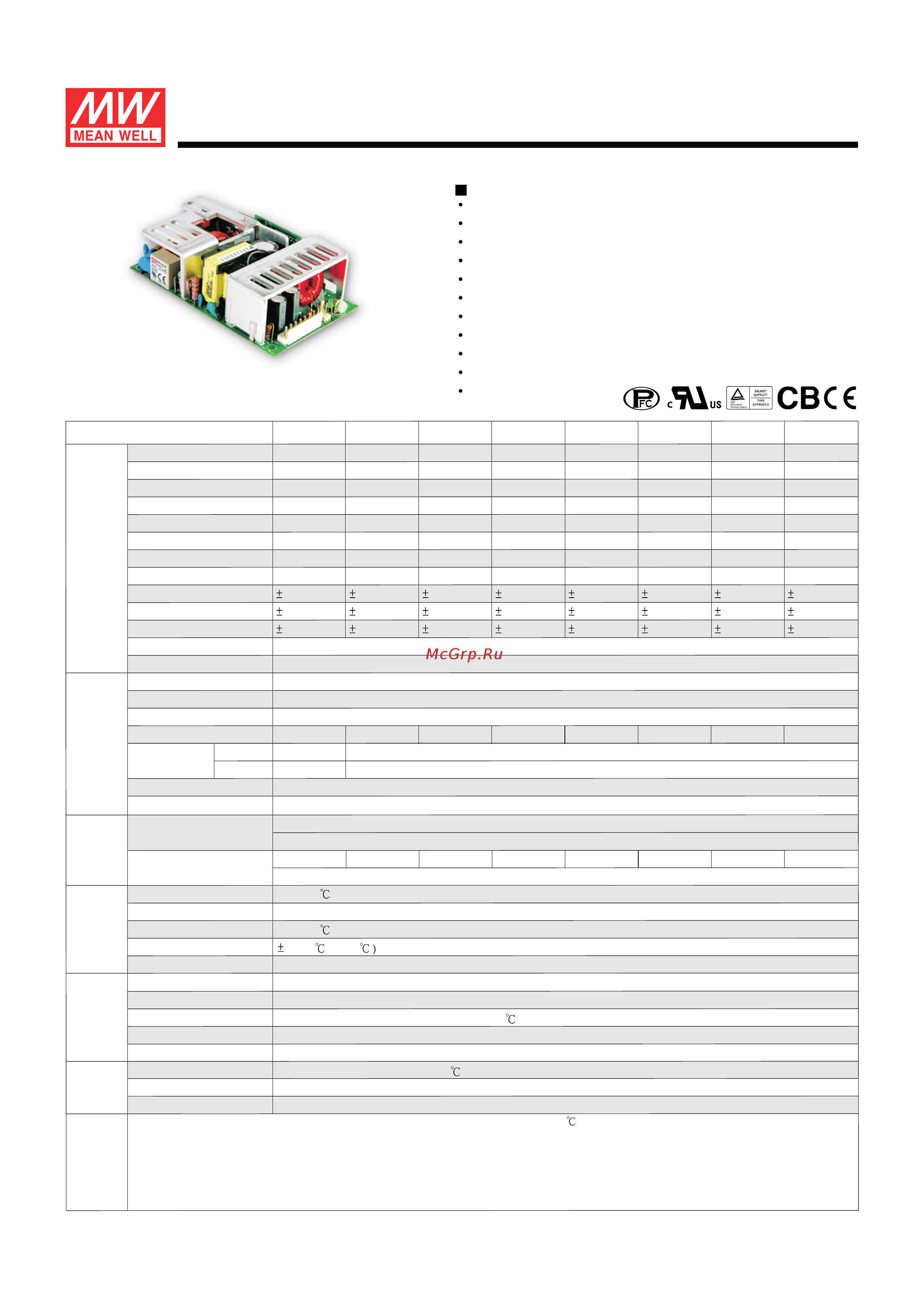MEAN WELL PPS-125-48 Data Sheet онлайн