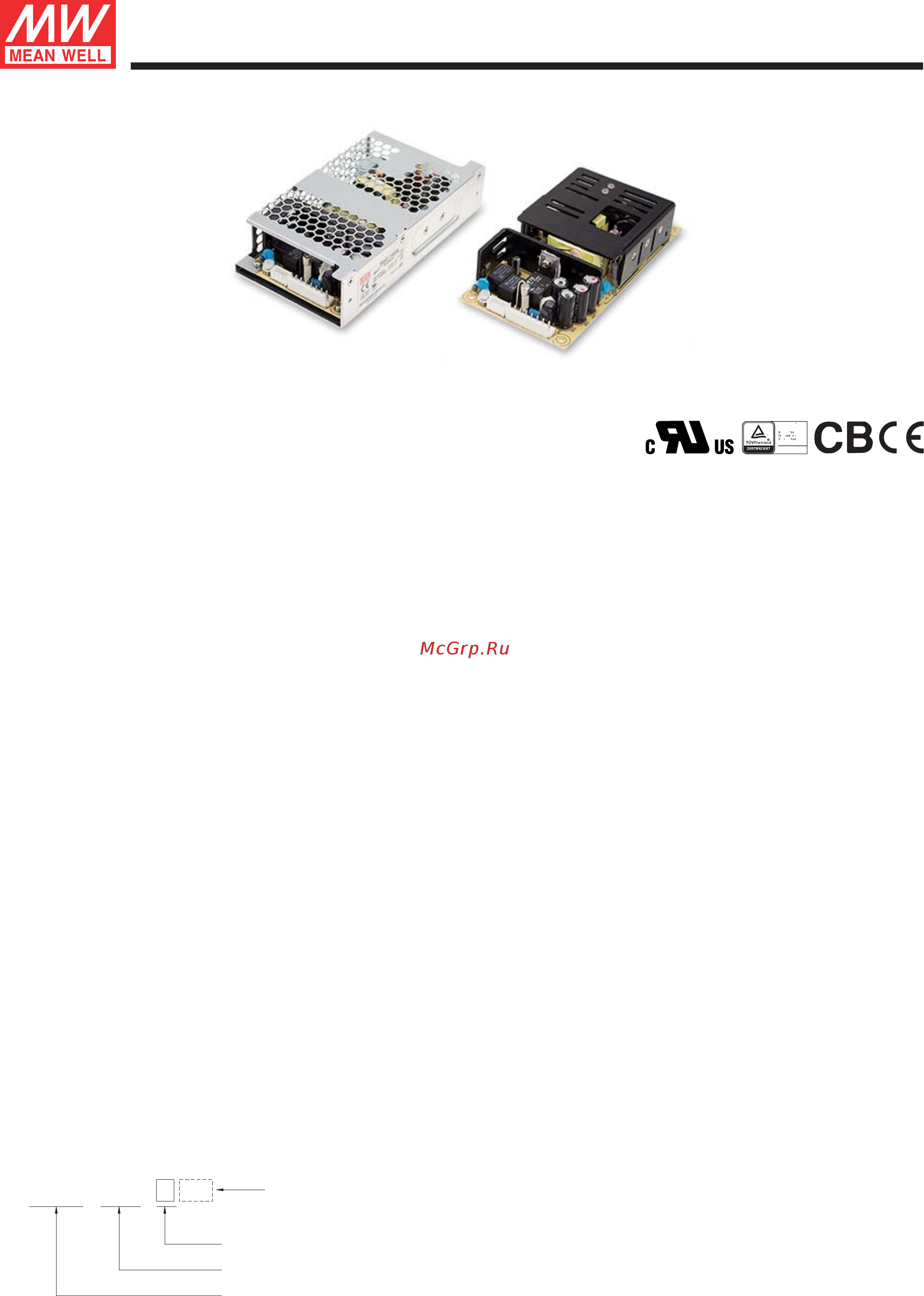 MEAN WELL PSC-160B Data Sheet онлайн