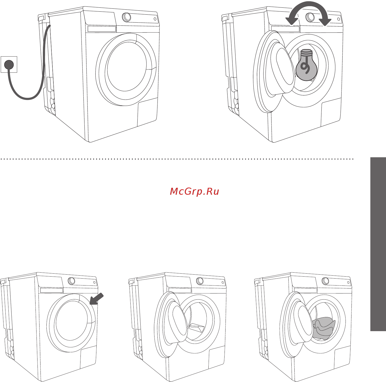 Gorenje W65Z02/SRIV [21/48] Включение стиральной машины