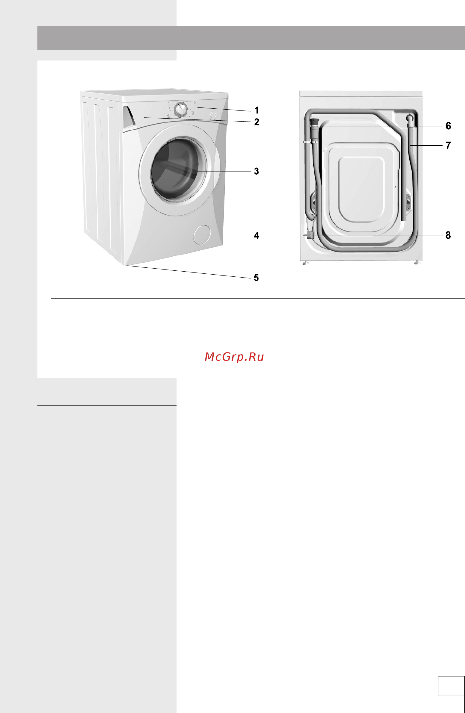 Gorenje WA61061 [3/24] Описание стиральной машины