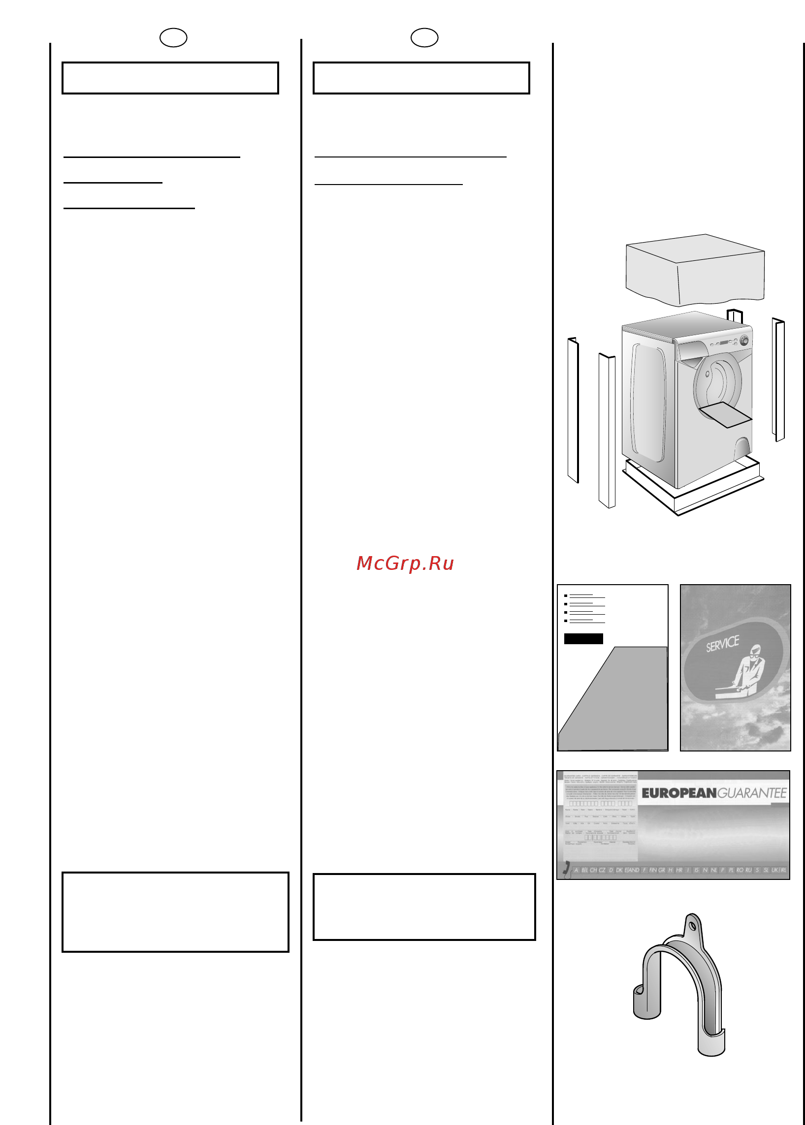 Candy AQUA 1042D1/2-S [4/40] A instruction manual
