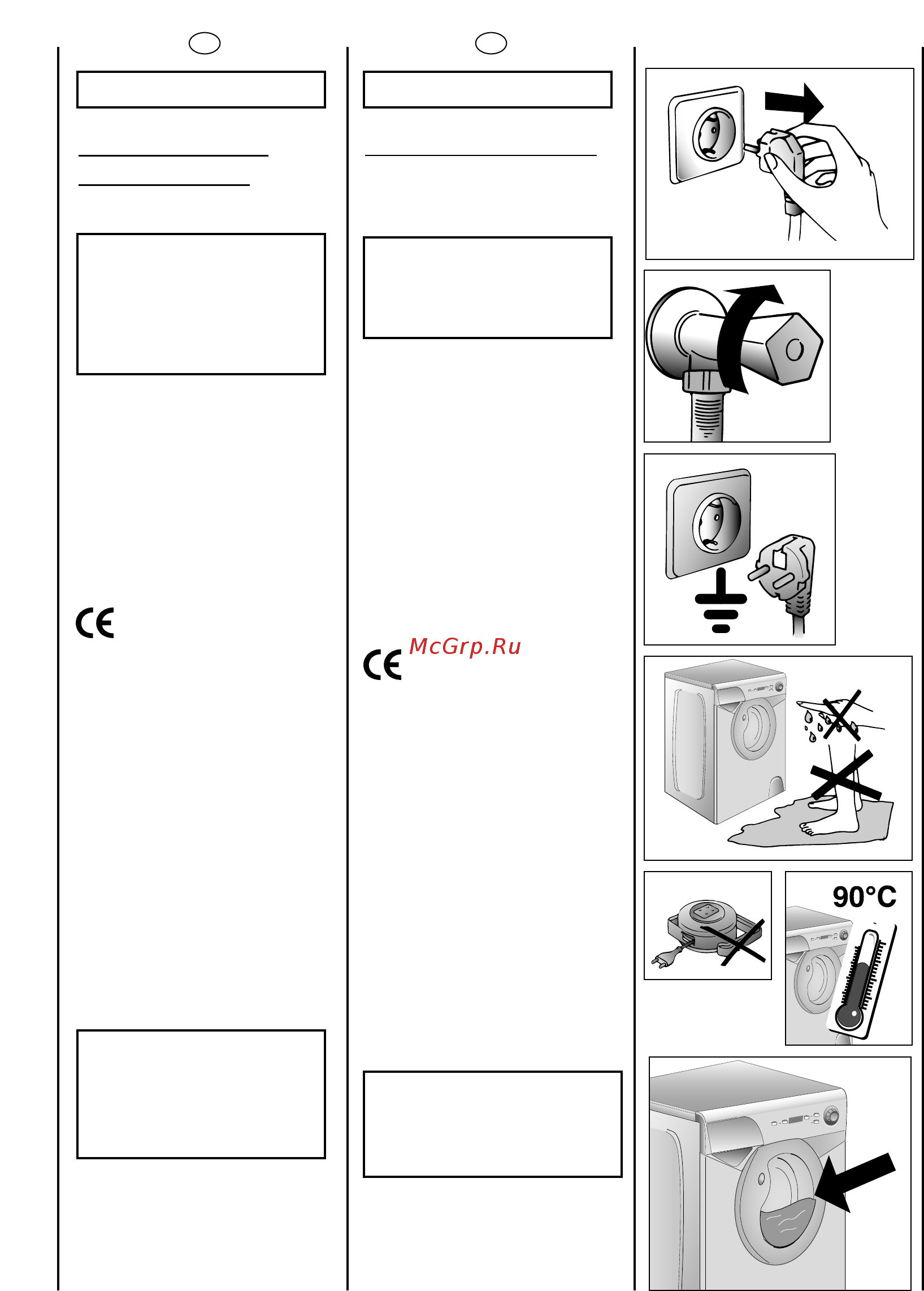 Candy AQUA 1042D1/2-S [6/40] Safety measures