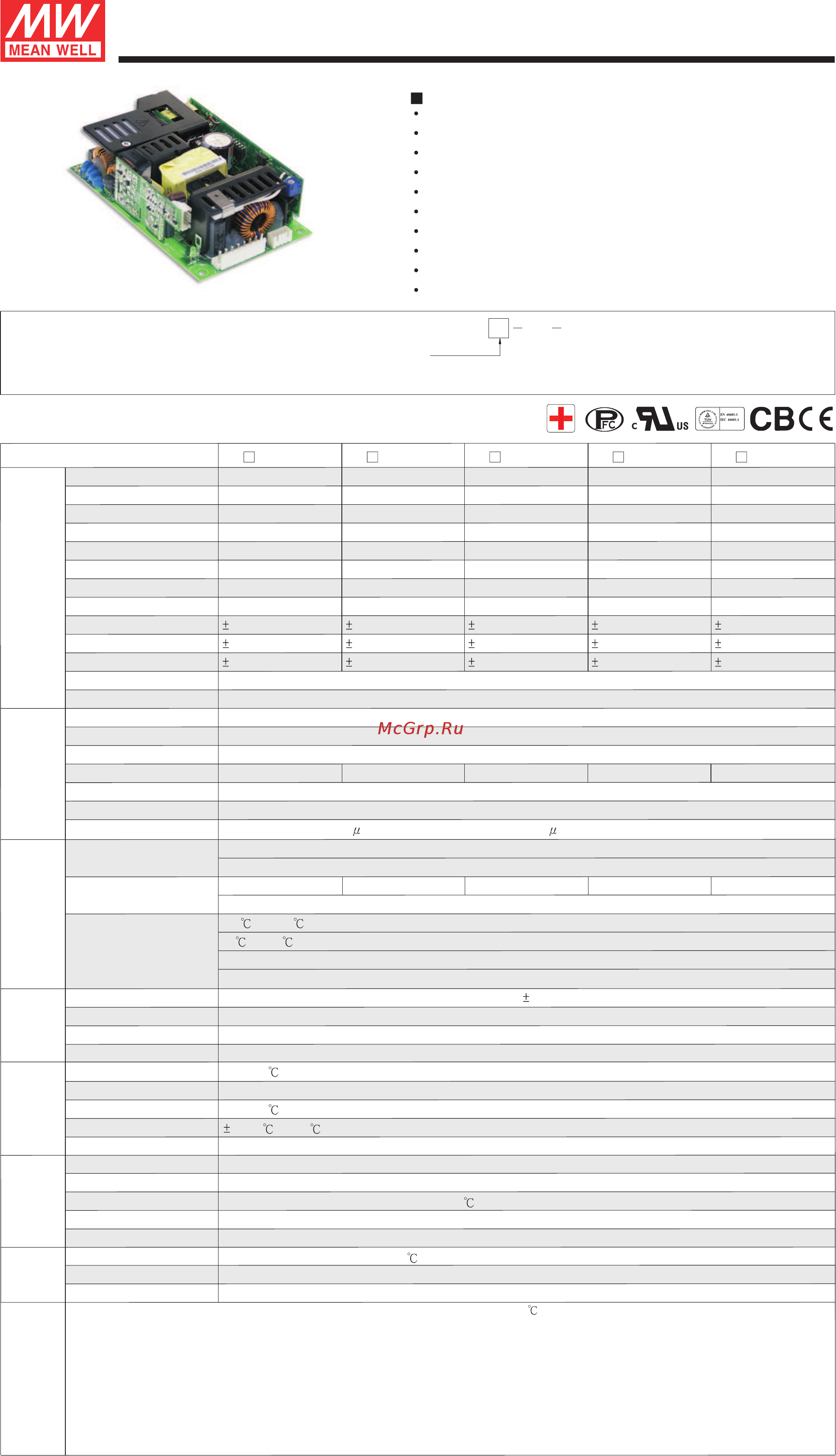 MEAN WELL RPSG-160-12 Data Sheet онлайн