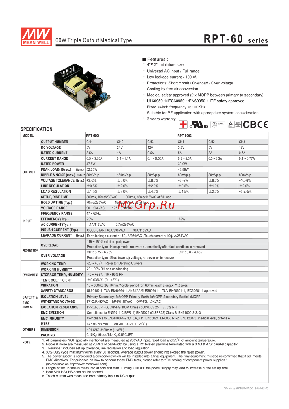 MEAN WELL RPT-60A