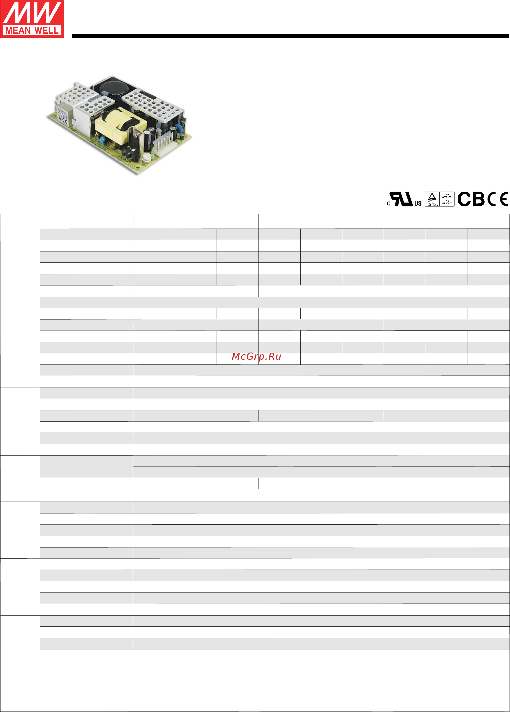 MEAN WELL RPT-65F-C Data Sheet онлайн
