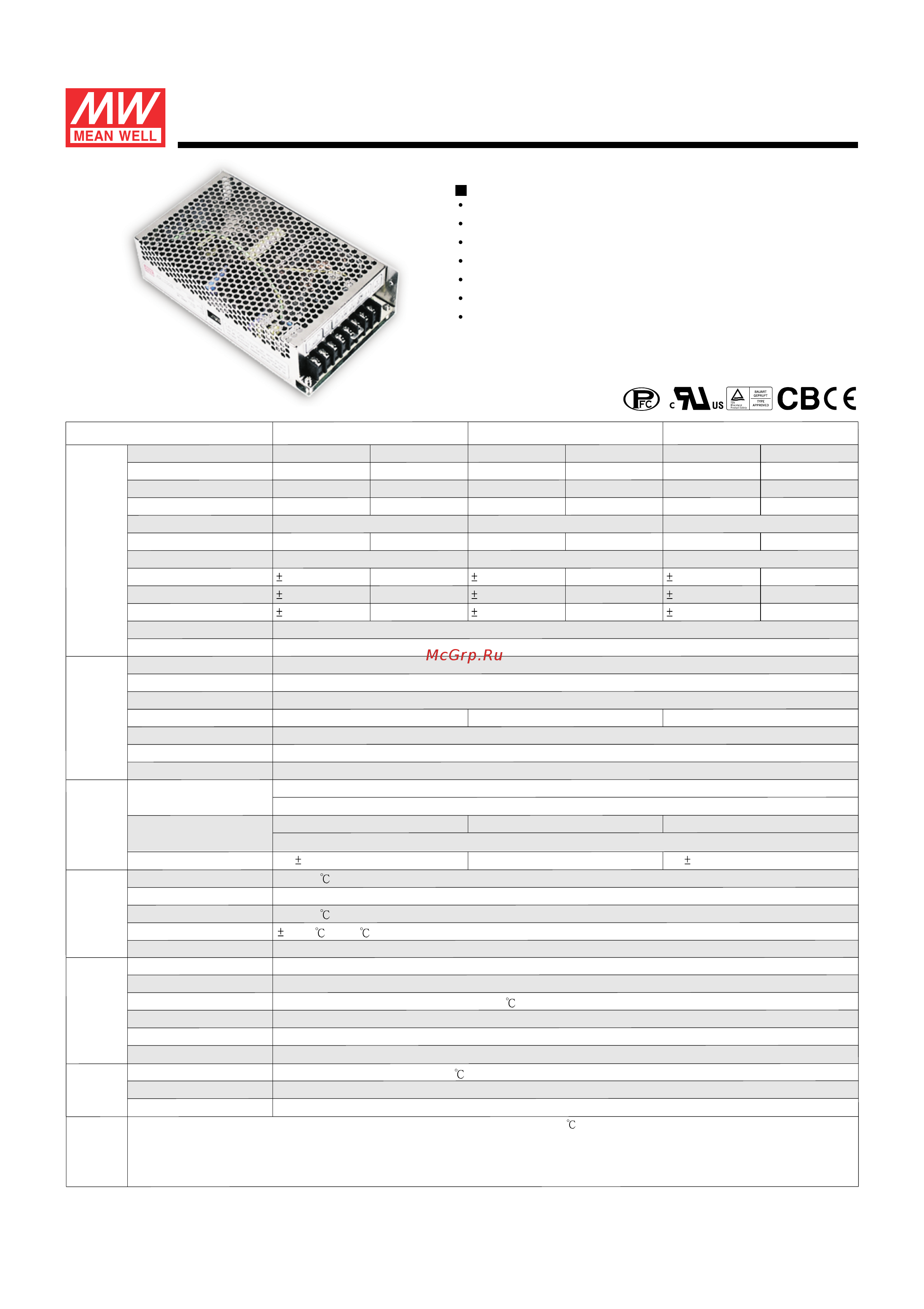 MEAN WELL AD-155C Data Sheet онлайн