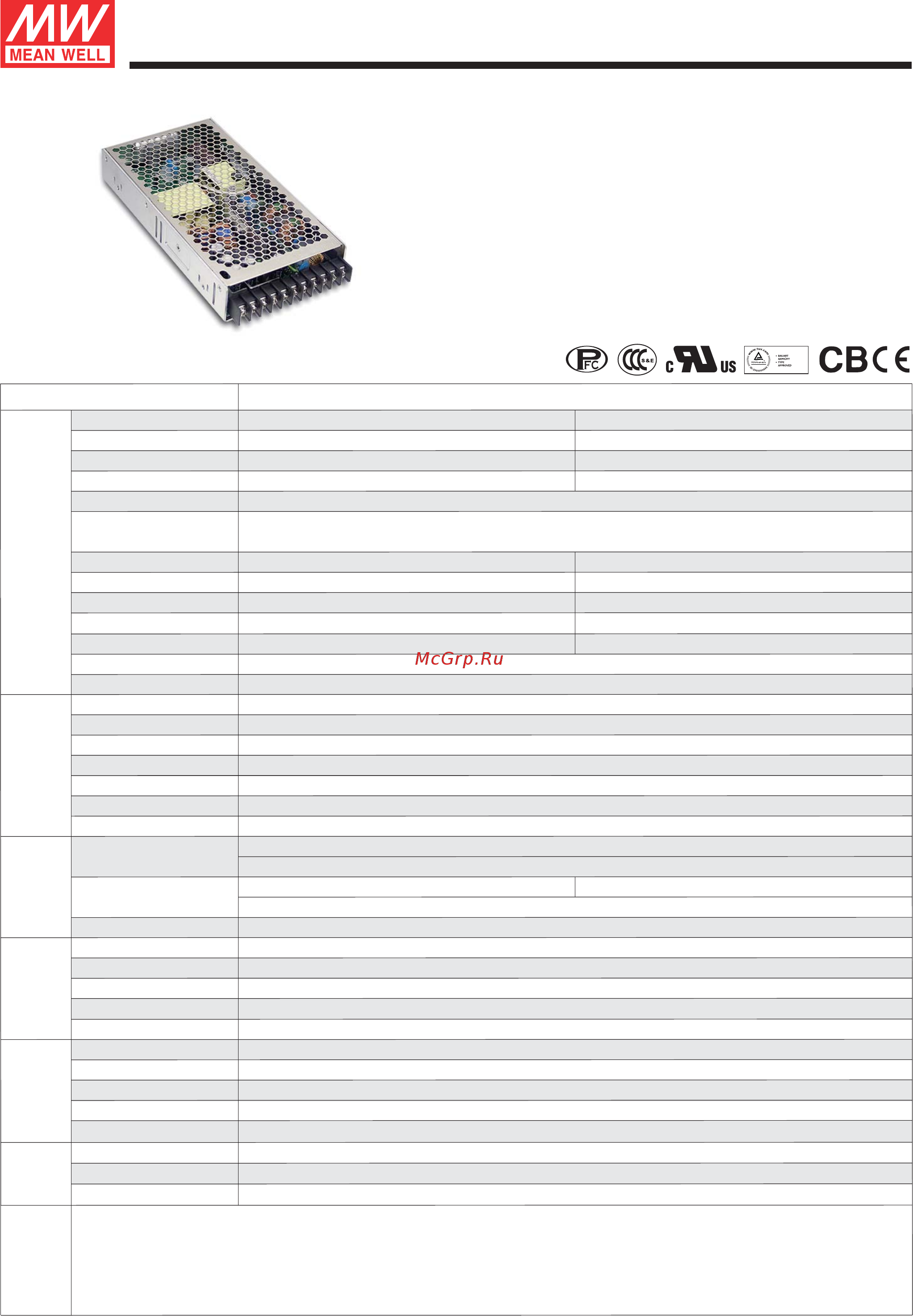 MEAN WELL HEP-100-12A Инструкция язык en онлайн