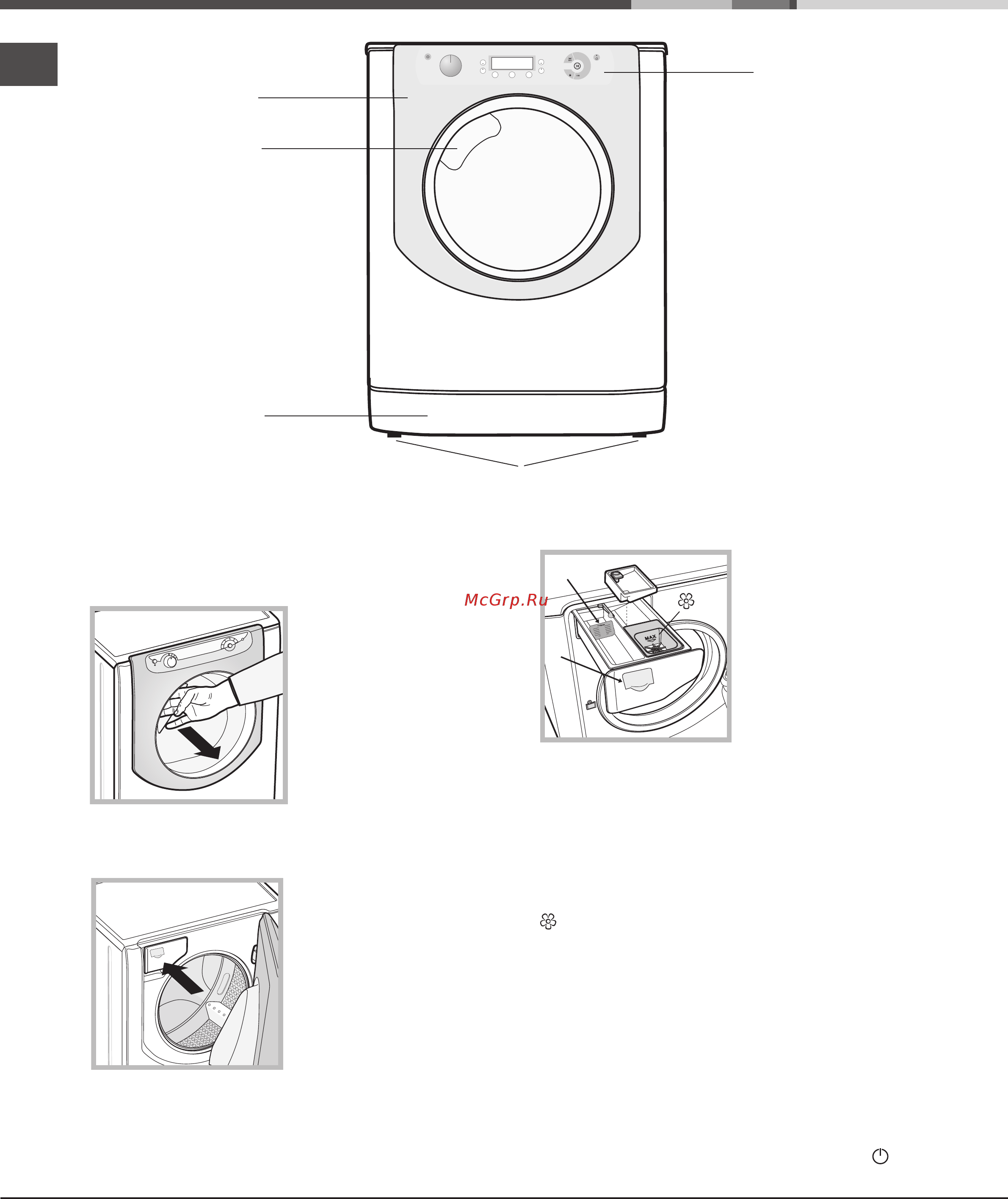 Hotpoint-Ariston QVB 7125 U [4/24] Панель управления люк