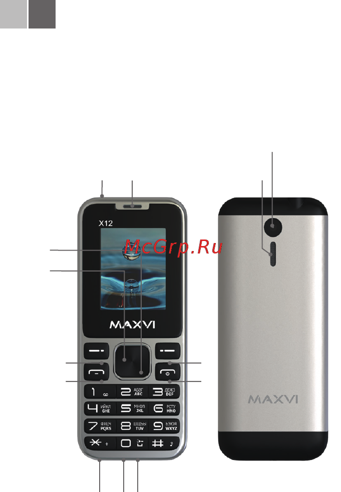 Maxvi X12 [2/68] Основные элементы