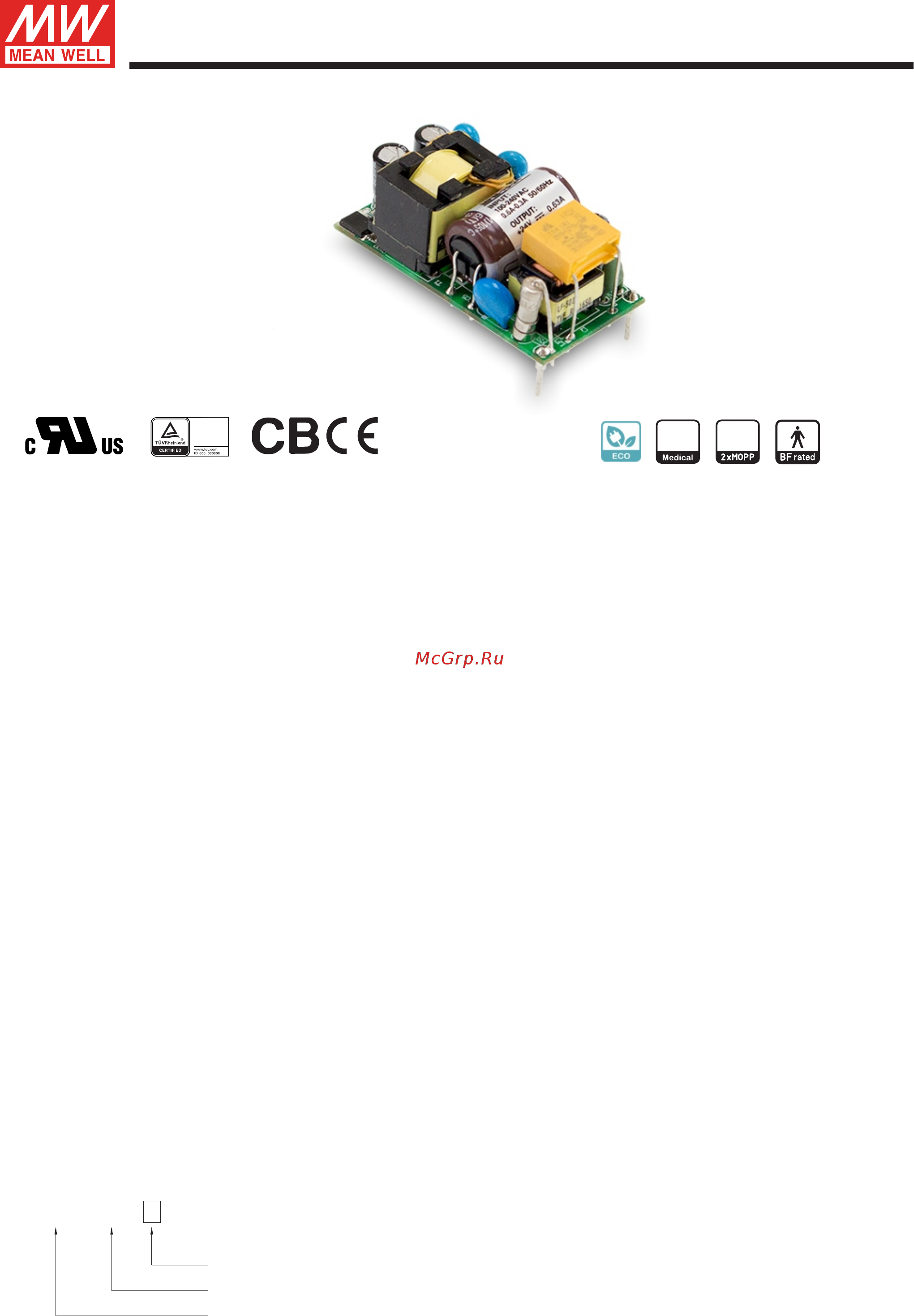 MEAN WELL MFM-15-15 Data sheet онлайн