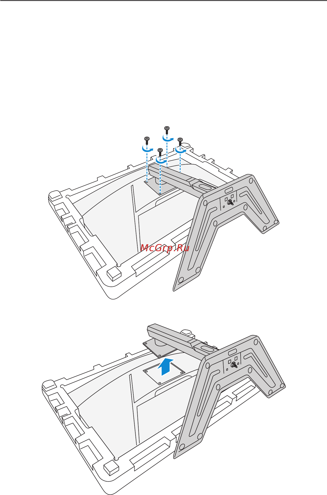 Gigabyte G32QC 9DGG32QCA-00-2ABEK [19/42] Установка кронштейна для настенного монтажа дополнительно
