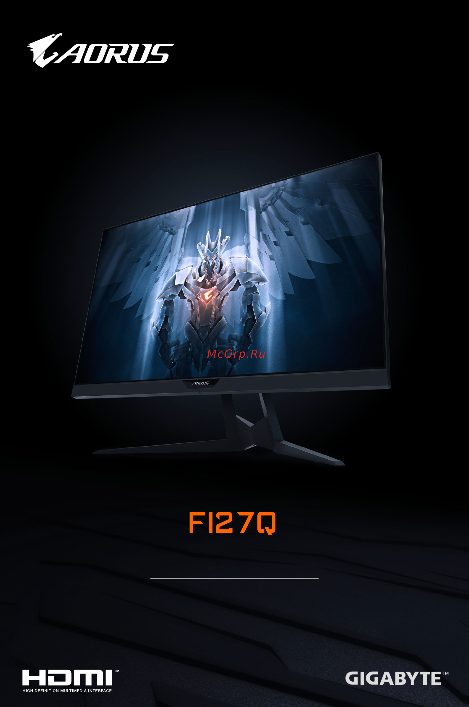 Gigabyte AORUS FI27Q Инструкция онлайн