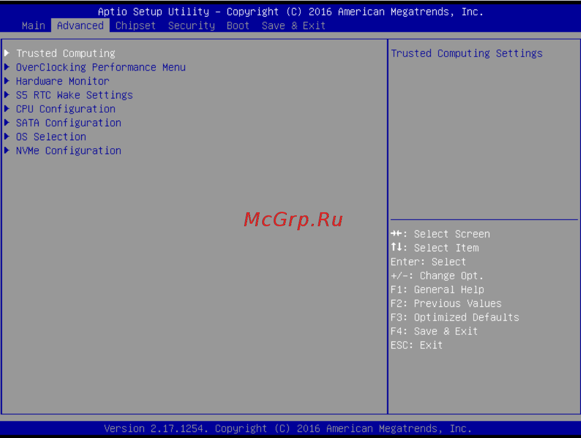 Gigabyte GB-BPCE-3455 (rev. 1.0) [5/14] Advanced menu
