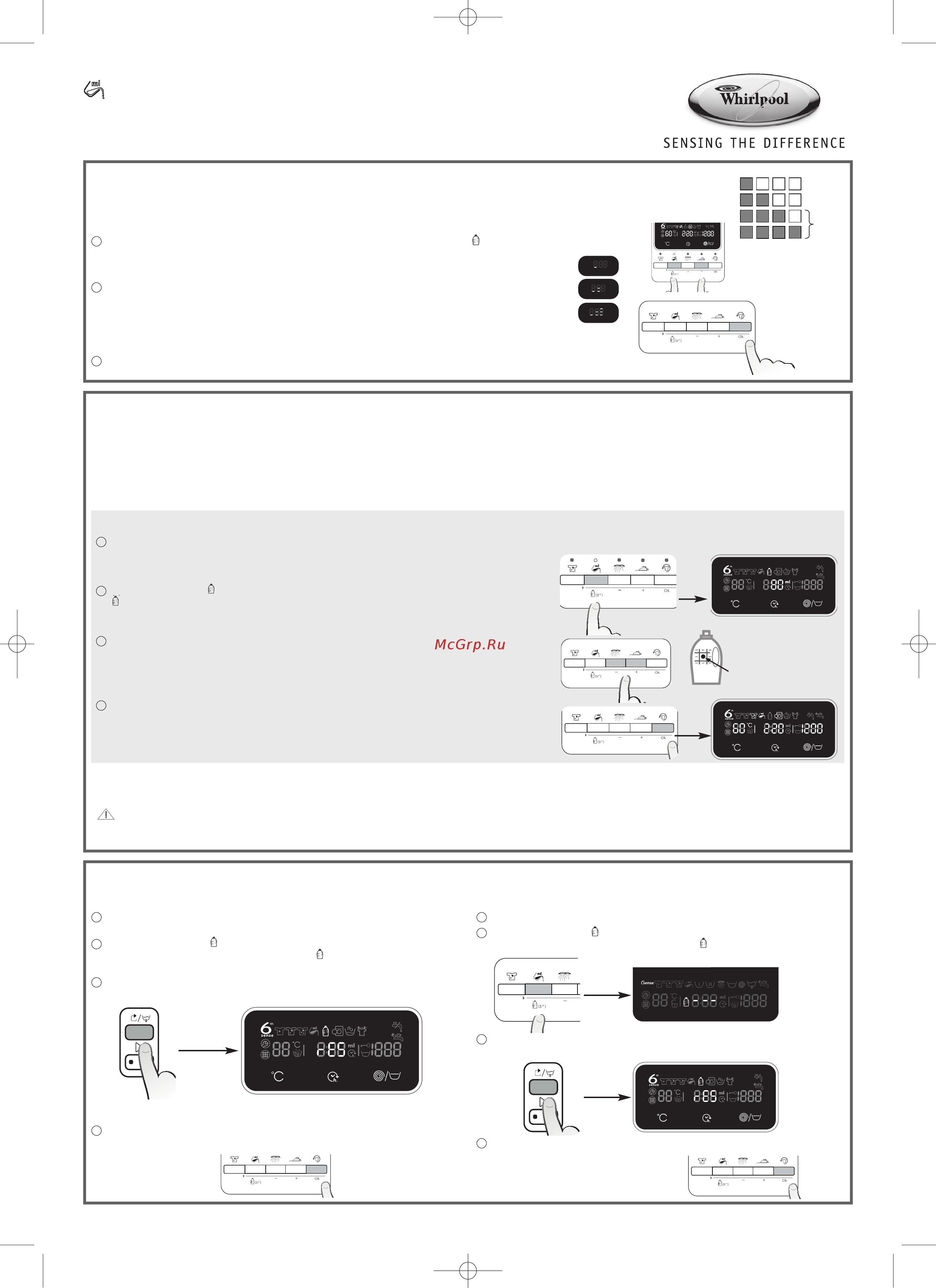Whirlpool AWOE 9358/1 Руководство пользователя онлайн