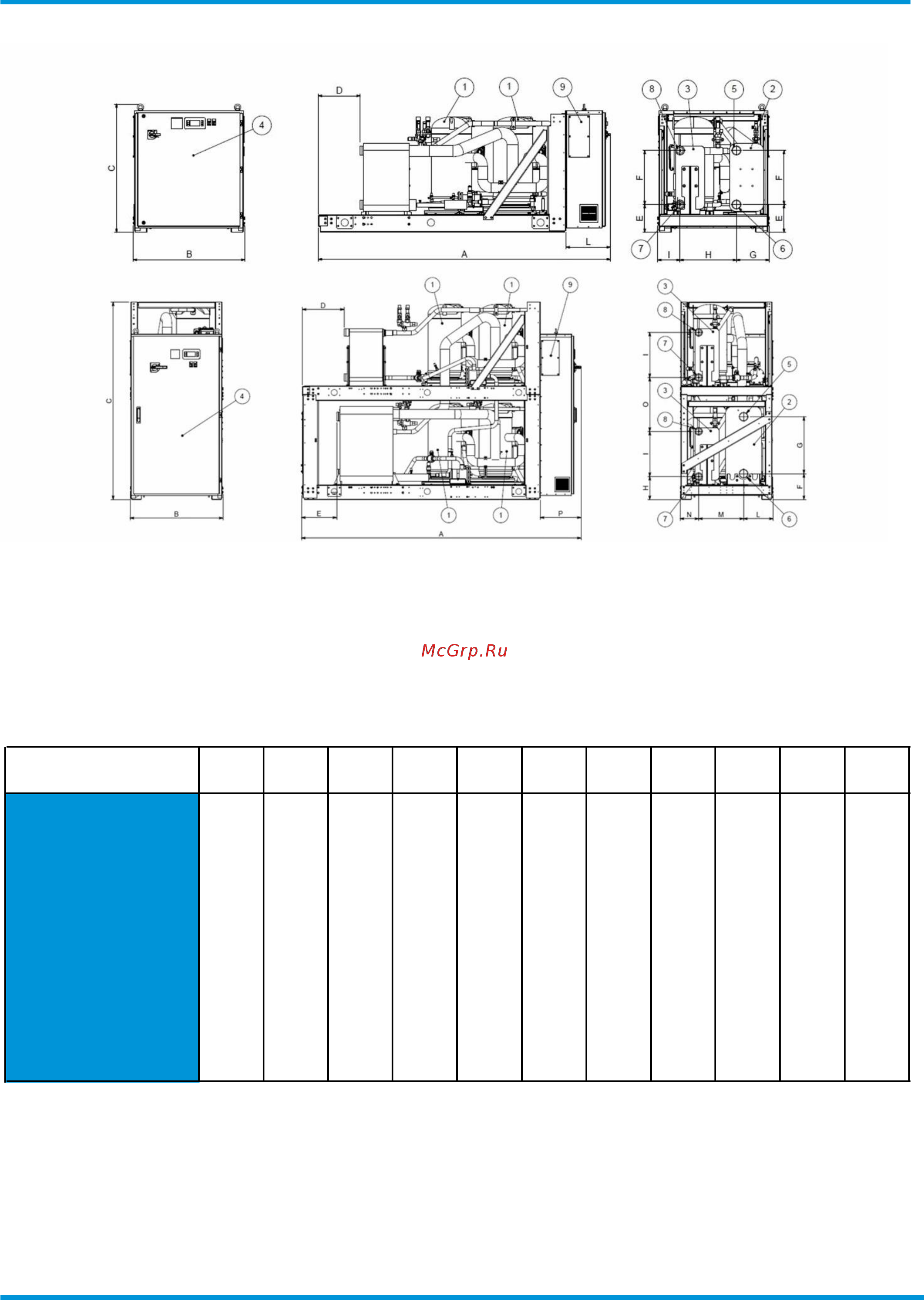 Daikin EWWQ090G-SS [36/41] Dimensional drawing