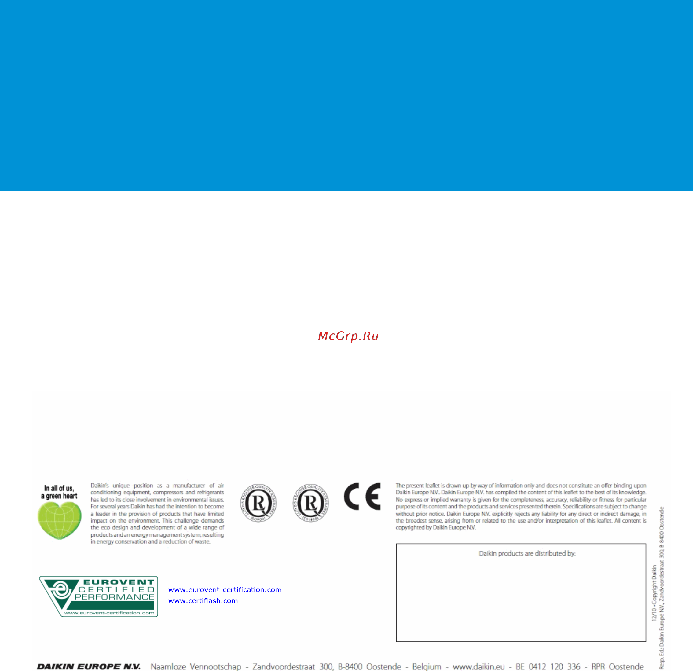 Daikin EWYT085B-SSA1 Технические данные онлайн [75/75] 533780