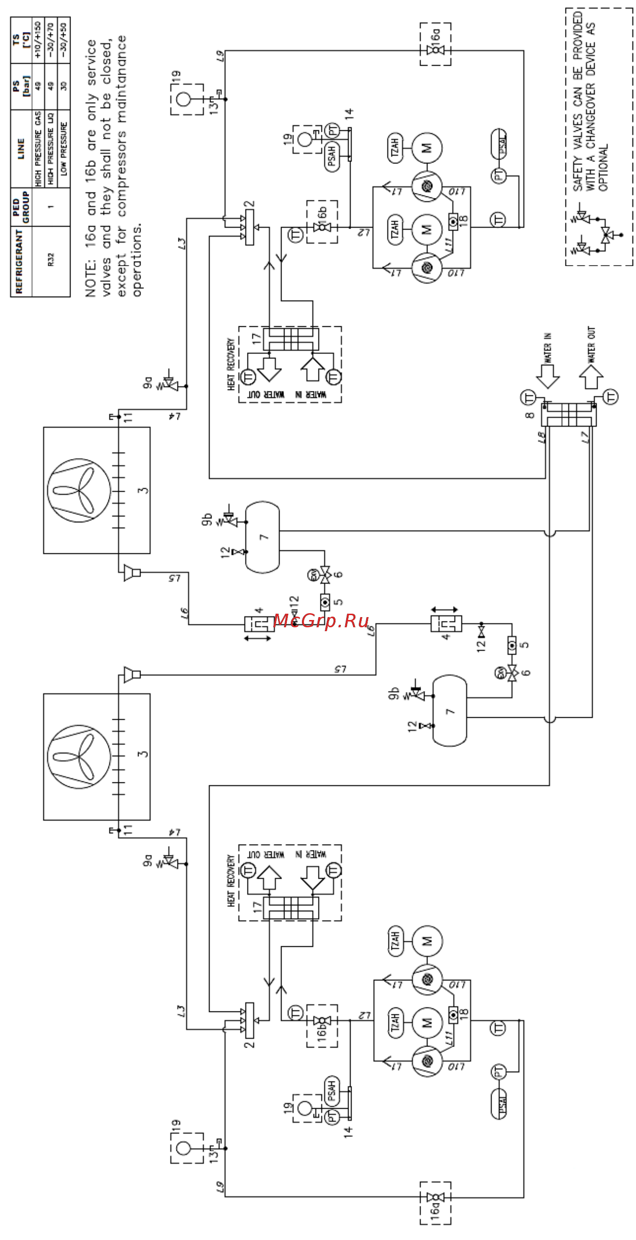 Daikin EWYT400B-XSA2-VFDFAN Инструкция по монтажу онлайн [37/44] 533768