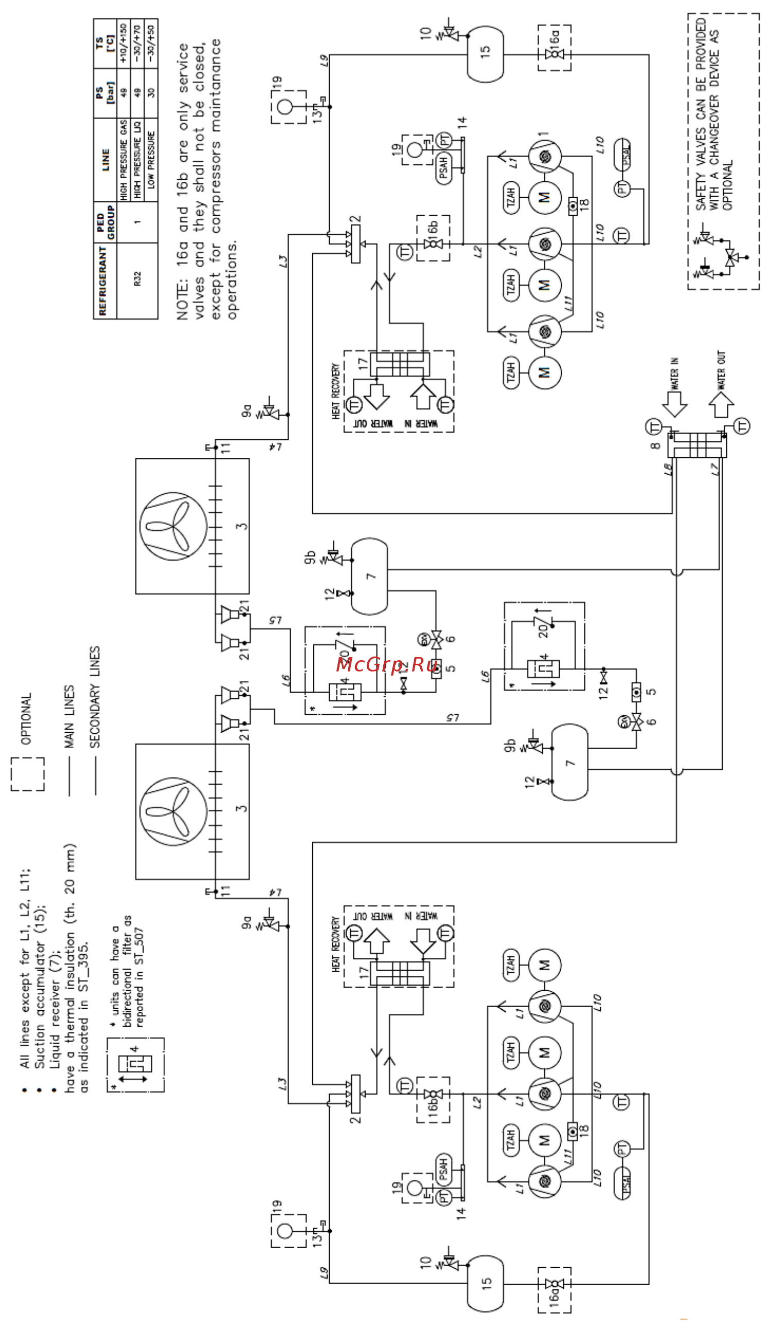 Daikin EWYT400B-XSA2-VFDFAN Инструкция по монтажу онлайн [38/44] 533768