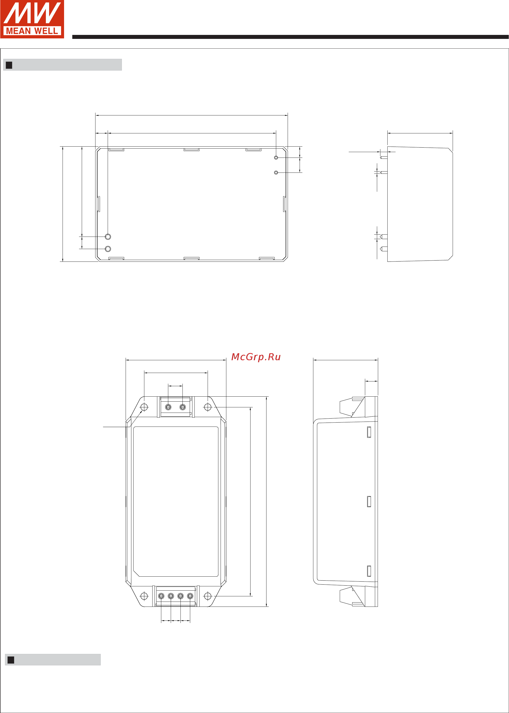 MEAN WELL MPM-90-24 [4/4] Case no irm60 unit mm