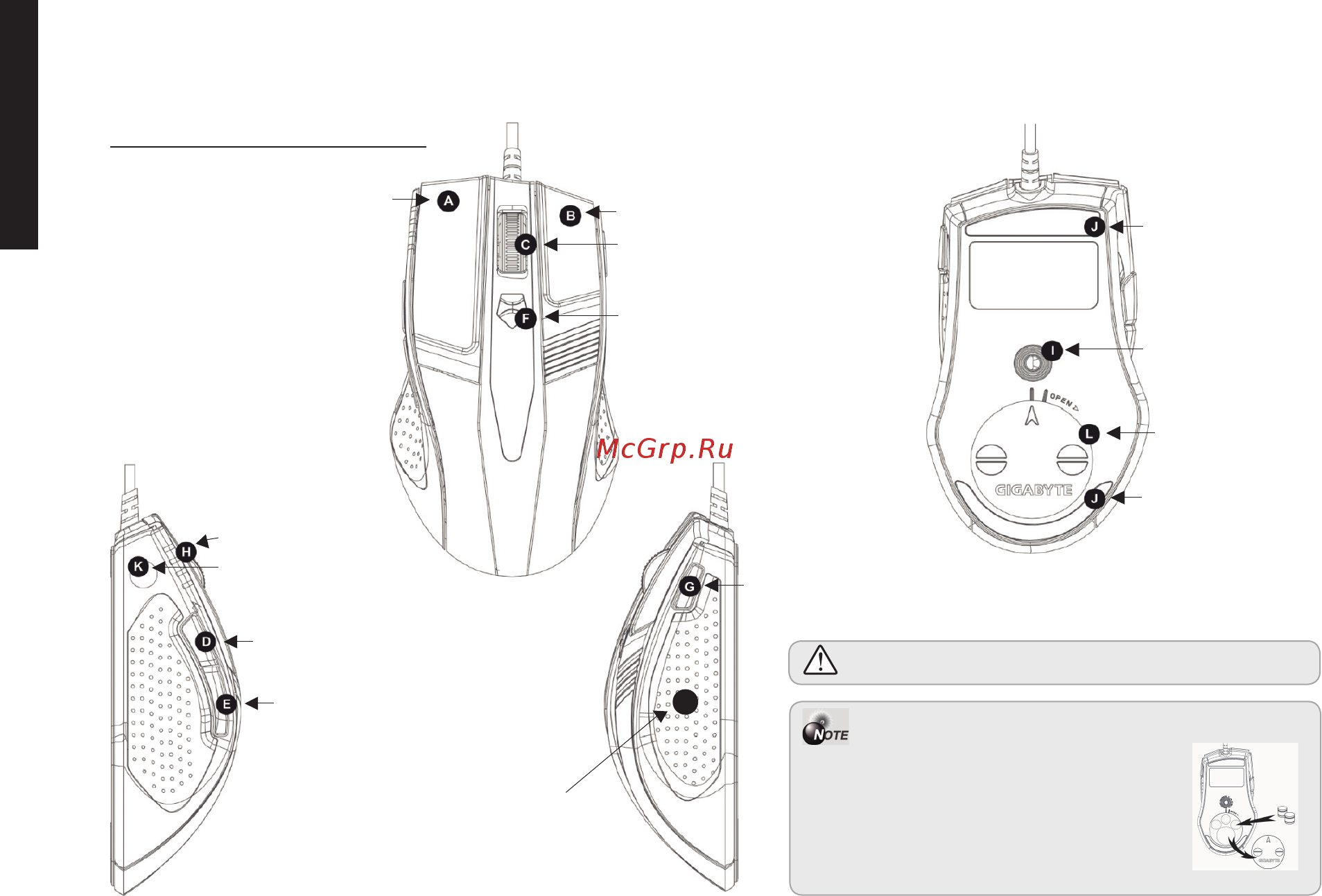 Gigabyte M8000X [4/67] Mouse introduction
