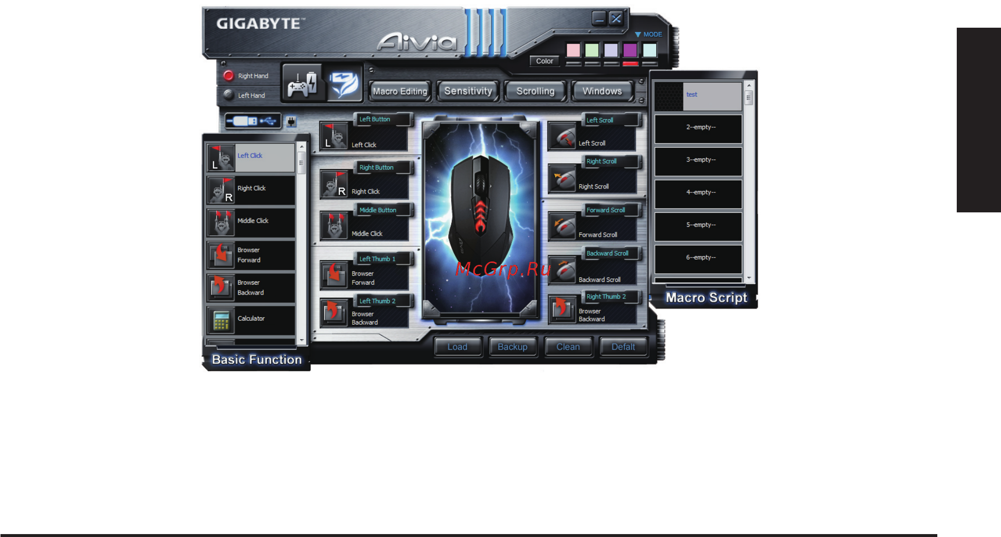 Gigabyte Aivia M8600 V2 [62/125] Atribuição de botão